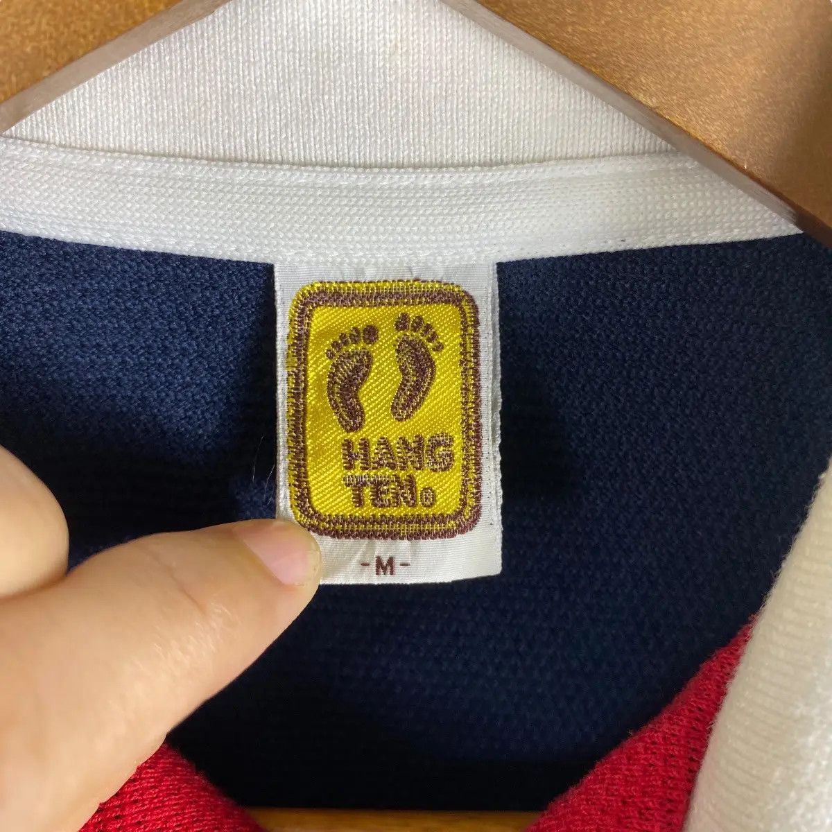 Hang Ten Vintage 80's HANG TEN Pocket Polo Shirt Medium Size Size US M / EU 48-50 / 2 - 6 Thumbnail