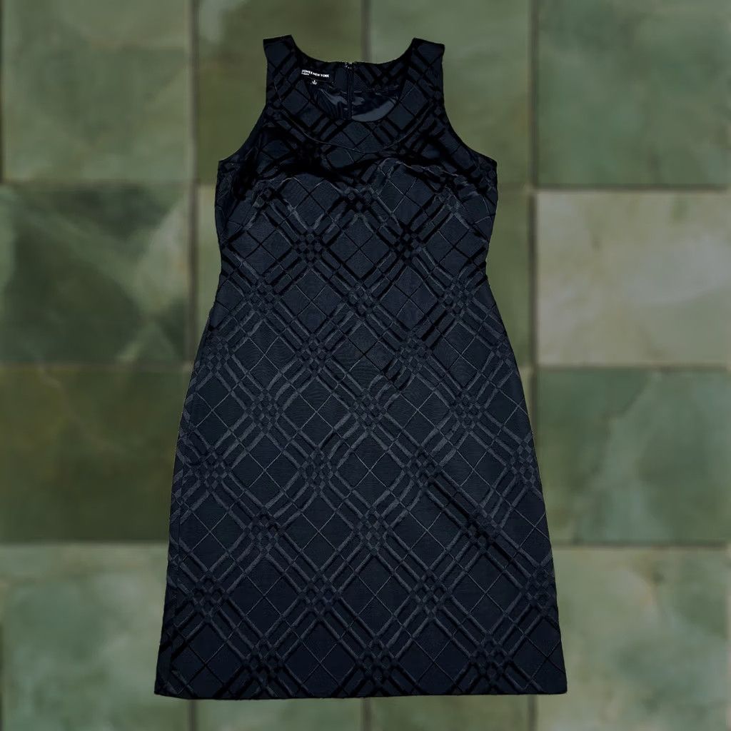 Jones New York VINTAGE: No Jones New York Dress Womens 8 Black Sleeveless Pencil Style Business Lined Size M / US 6-8 / IT 42-44 - 1 Thumbnail