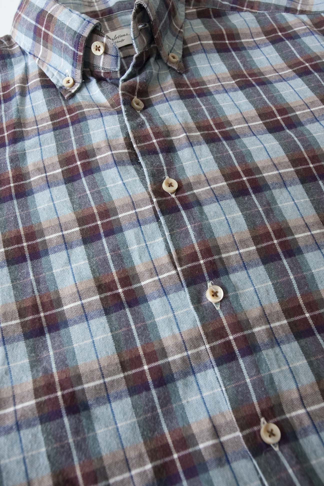 Other Stenstroms Shirt Fitted Body Size M Flannel Blue Plaid Size US M / EU 48-50 / 2 - 1 Thumbnail