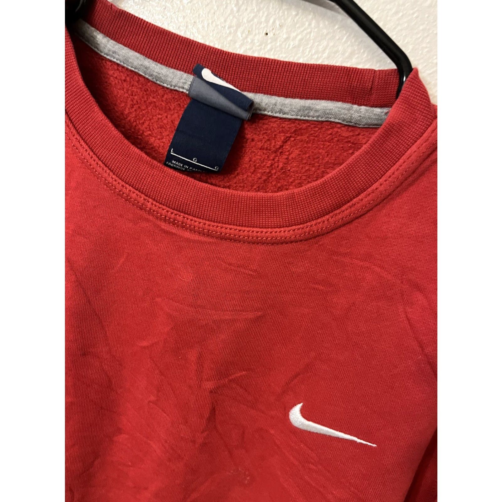 Nike Nike Sportswear Sweatshirt Pullover Red Nike Club Fleece Crew Neck Long Sleeve Men L Size US L / EU 52-54 / 3 - 3 Thumbnail