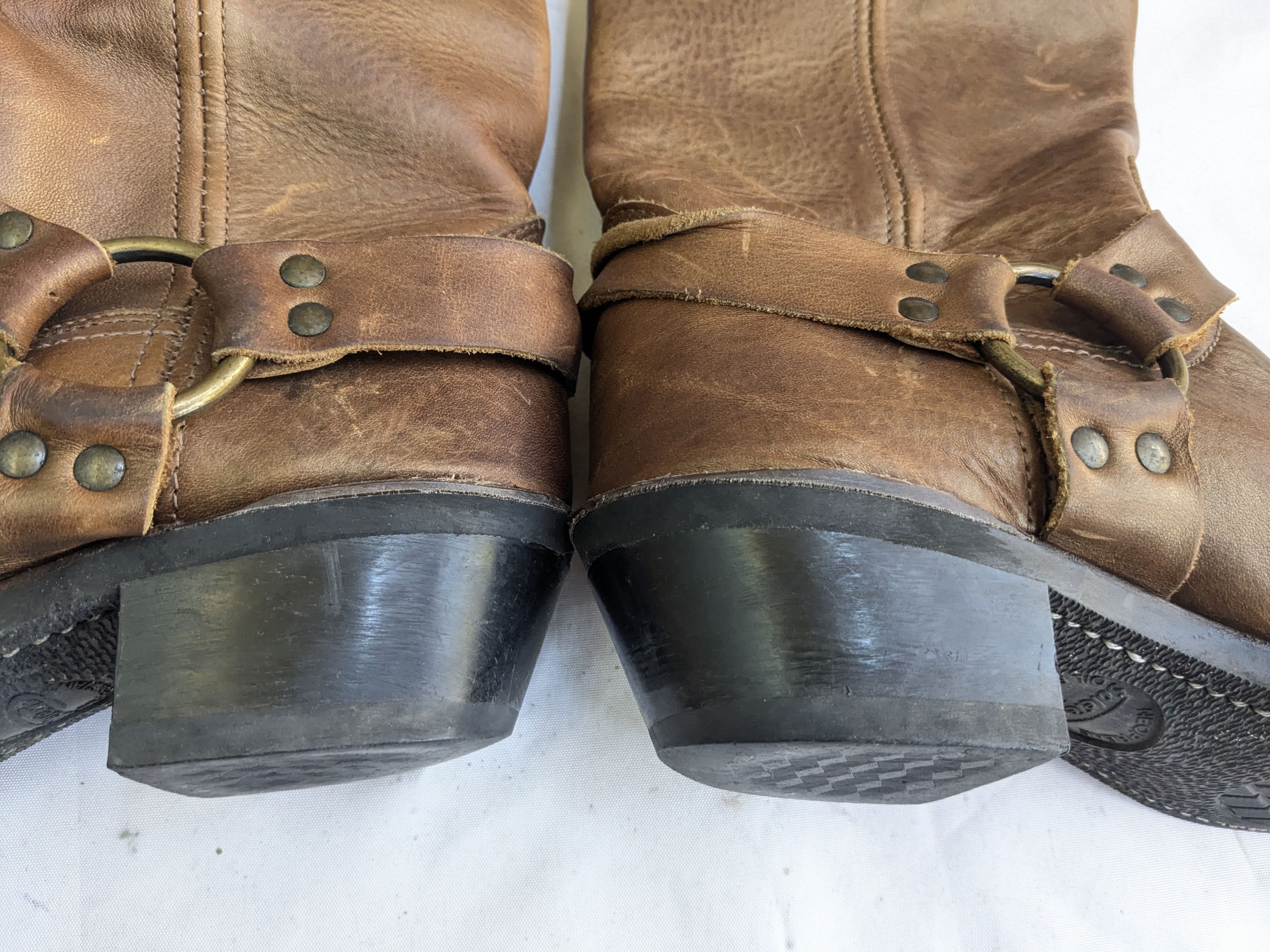 Frye Vintage Frye Harness Brown Leather 8 M Leather Buckle Size US 8 / EU 41 - 10 Thumbnail