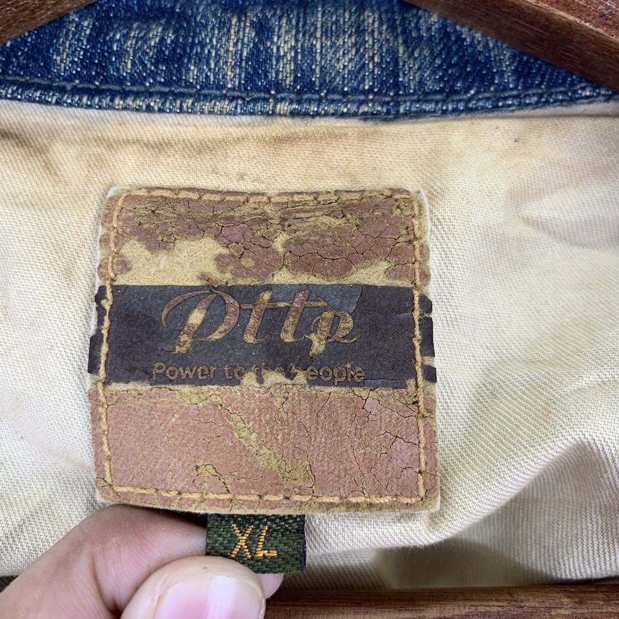 Japanese Brand × Vintage Vintage PTTP Power to the People Denim Jacket Size US XL / EU 56 / 4 - 6 Thumbnail