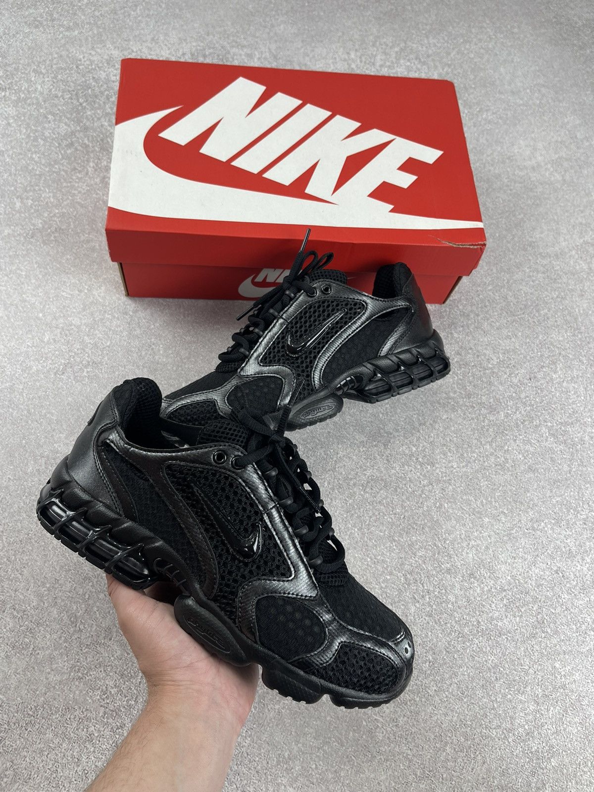 Nike Nike Air Zoom Spiridron Cage 2 Triple Black Size US 7 Size US 7 / EU 40 - 1 Thumbnail