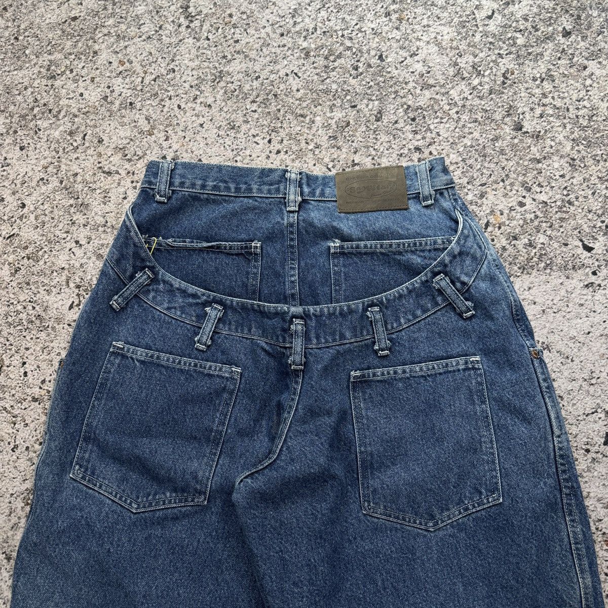 JNCO 90s Sagwear Baggy Wide Leg Denim Skater Shorts Jorts Rare Size US 28 / EU 44 - 4 Thumbnail