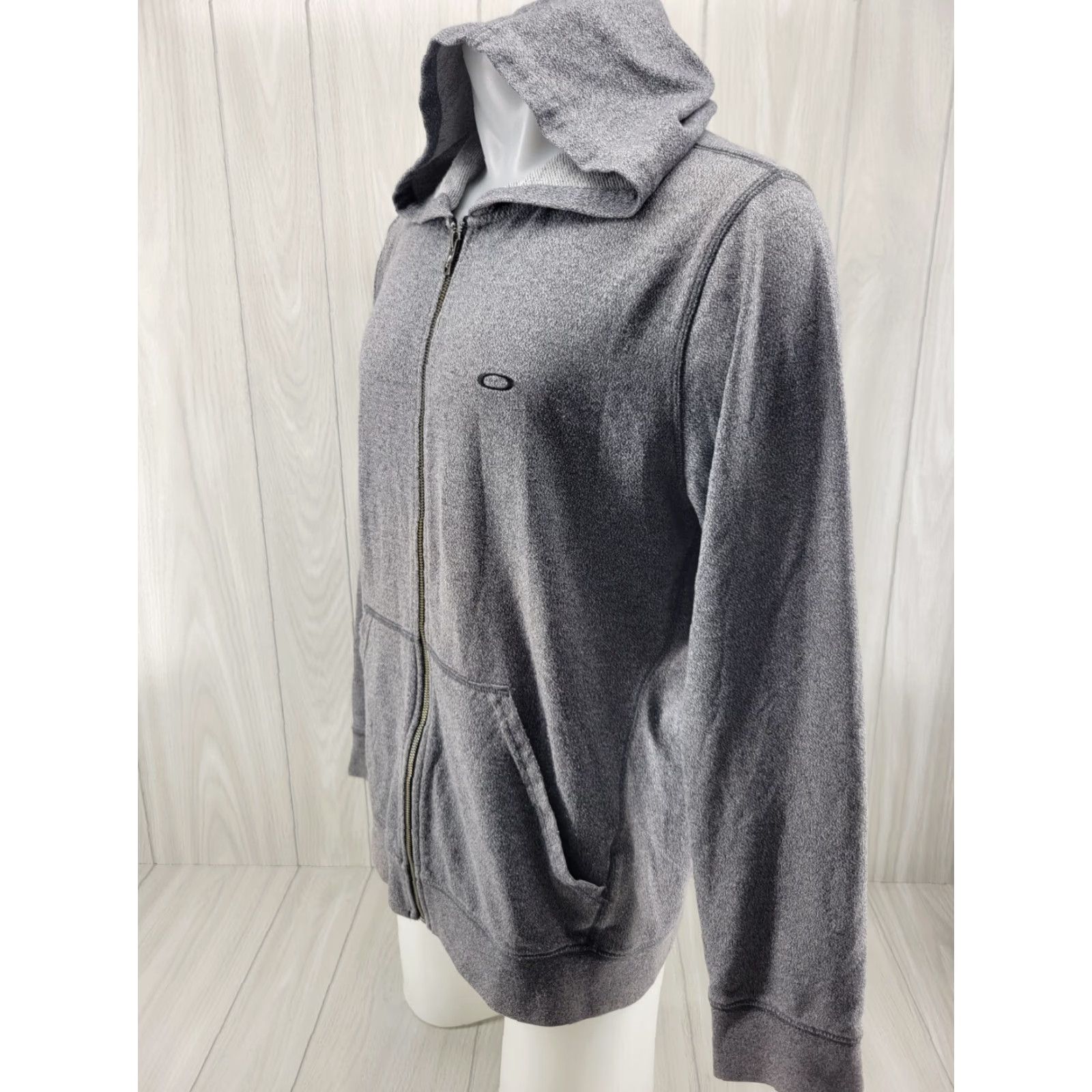 Oakley Oakley Hoodie Mens LRG Gray Full Zip Pockets Size US XL / EU 56 / 4 - 2 Thumbnail