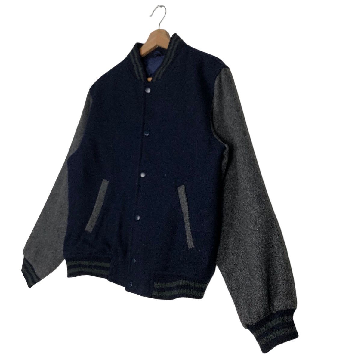 Japanese Brand 🔥90’s Vintage Varsity Bomber Jacket Wool Japan Made Size US L / EU 52-54 / 3 - 2 Thumbnail