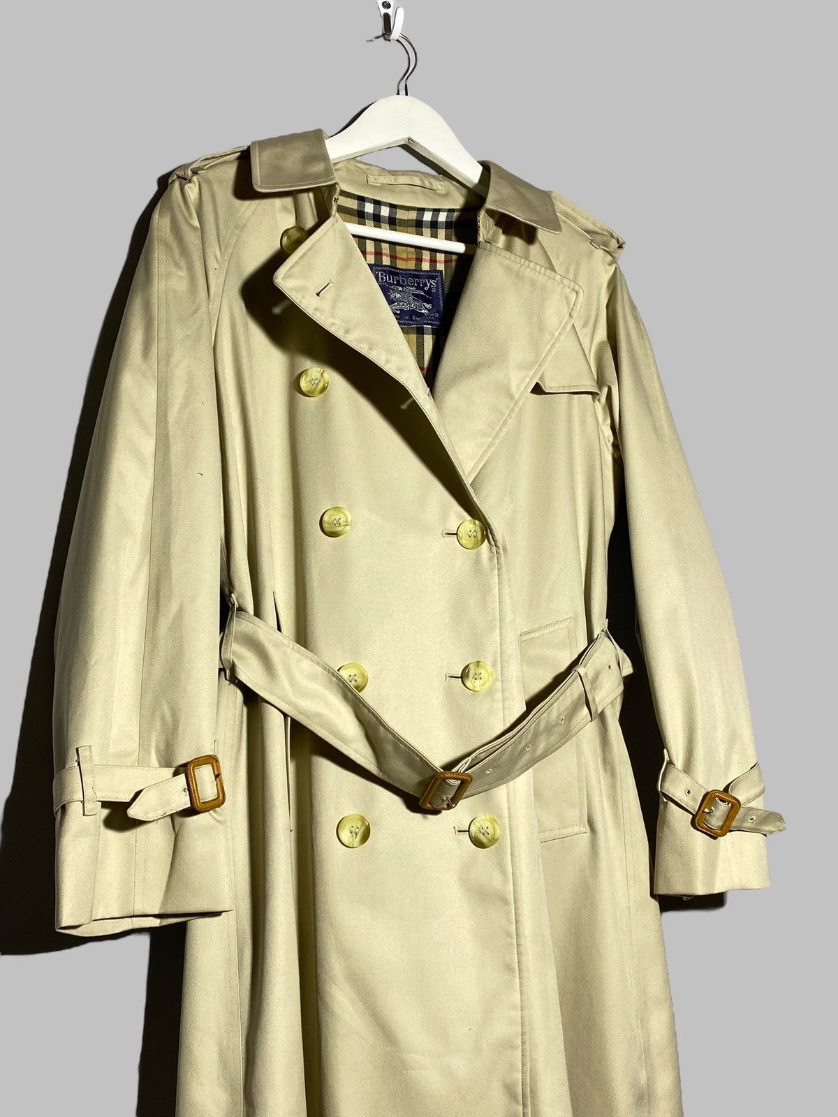 Burberry × Burberry Prorsum Burberrys Double Breasted Nova Check Trench Coat Size US L / EU 52-54 / 3 - 5 Thumbnail