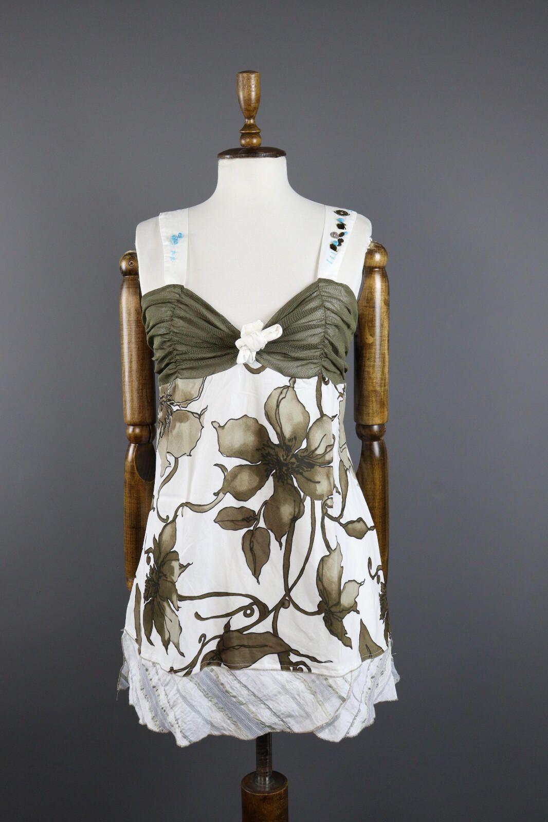 Designer Elisa Cavaletti Floral Summer Beach Party Dress Size 42 Size M / US 6-8 / IT 42-44 - 1 Thumbnail