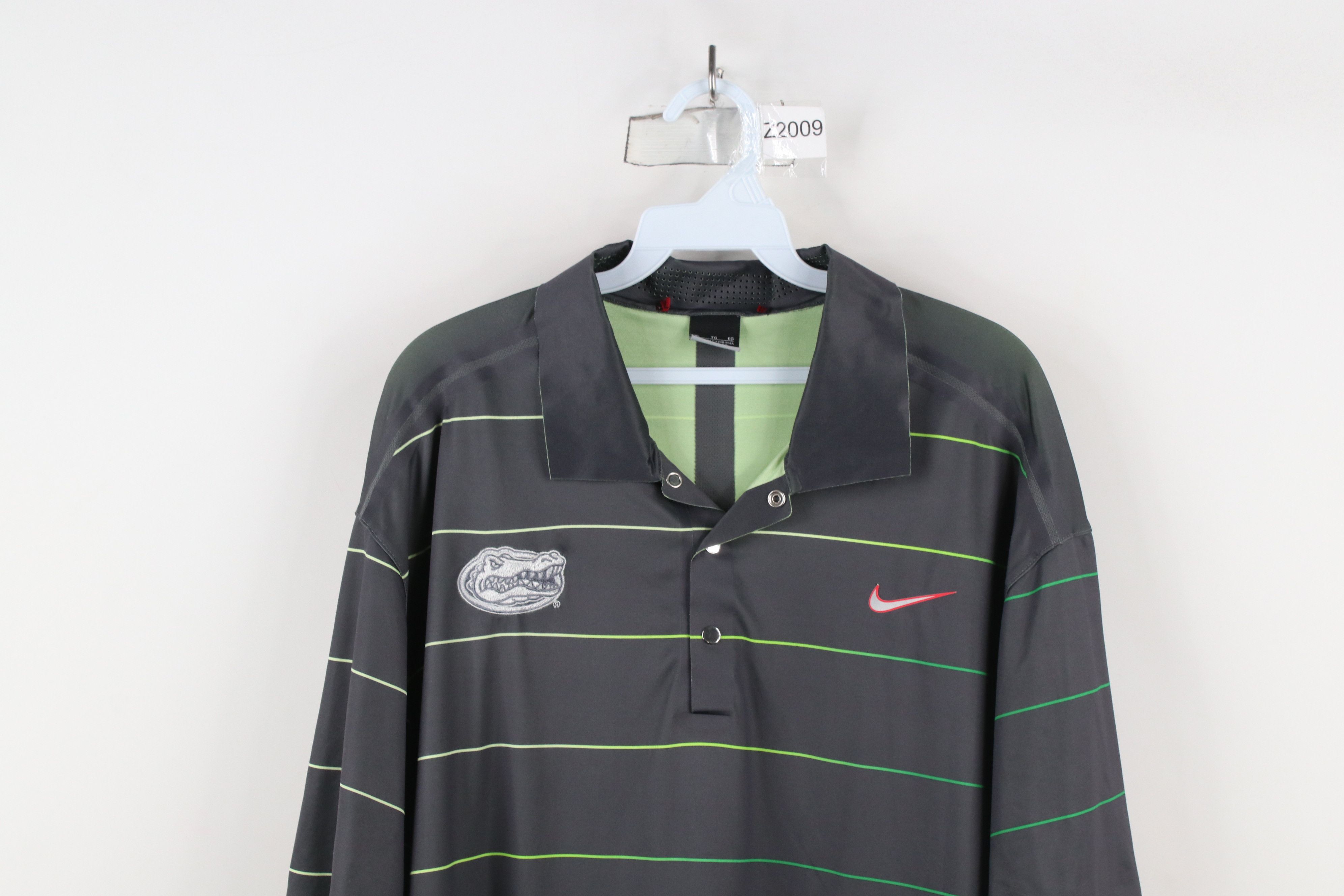 Nike × Vintage Nike Golf Tiger Woods University of Florida Polo Shirt Gray Size US XL / EU 56 / 4 - 2 Thumbnail