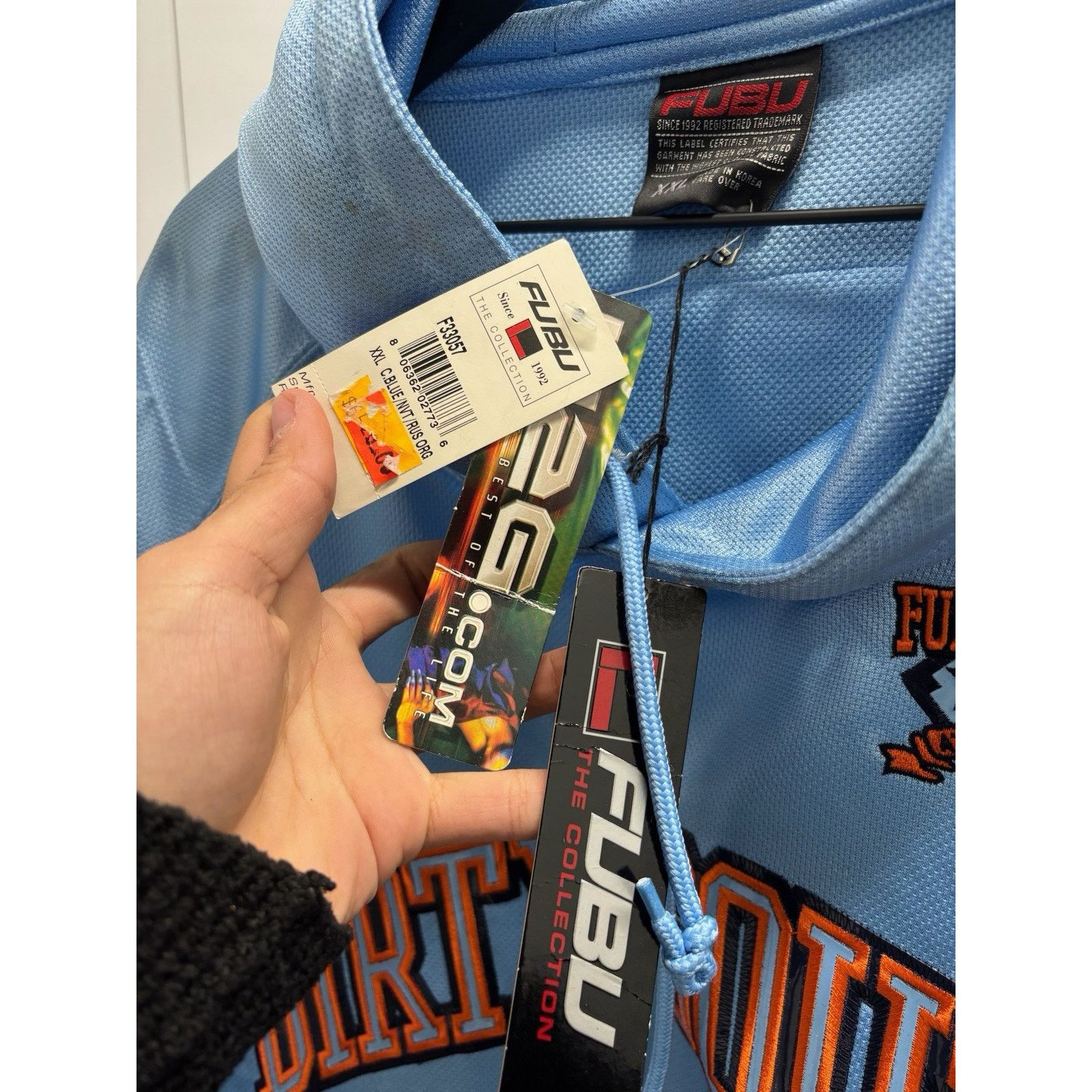 Fubu × Vintage Vintage Y2K Fubu Dirty South Blue Hoodie XXL Damien John Size US XXL / EU 58 / 5 - 5 Thumbnail