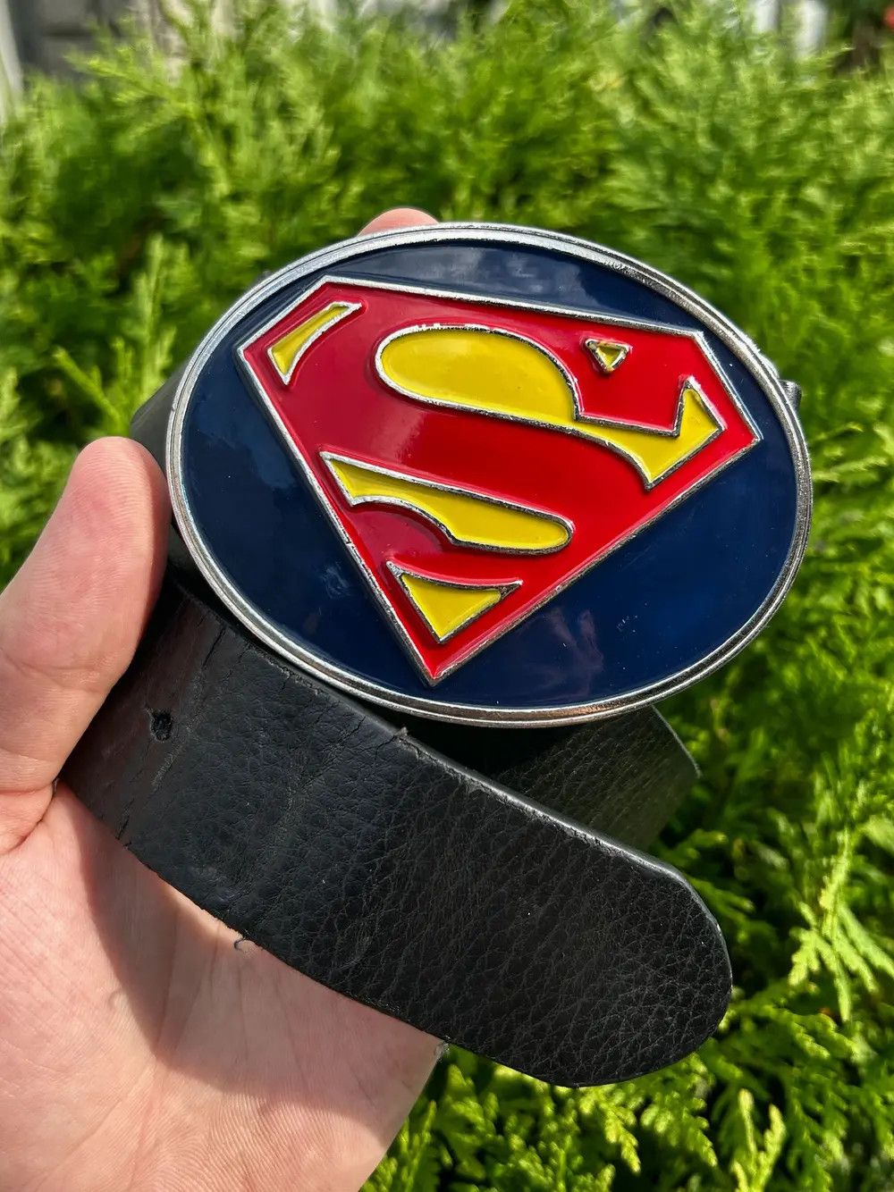 Other Vintage Humor Streetwear Japanese Superman Leather Belt 90s Size ONE SIZE - 7 Thumbnail