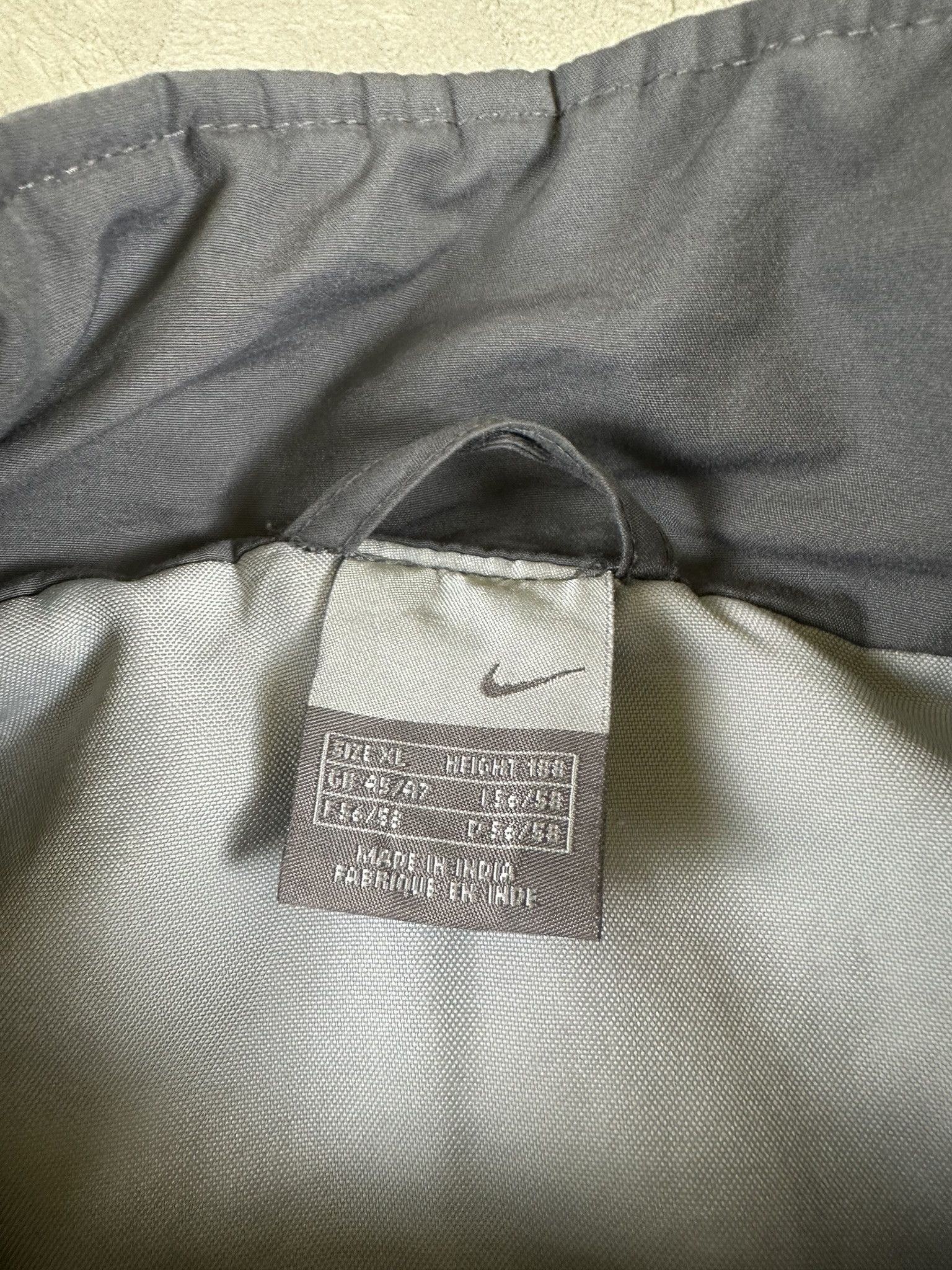 Nike × Vintage Vintage Y2k Nike Big Swoosh Logo Nylon Tracksuit Jacket Size US XL / EU 56 / 4 - 17 Thumbnail