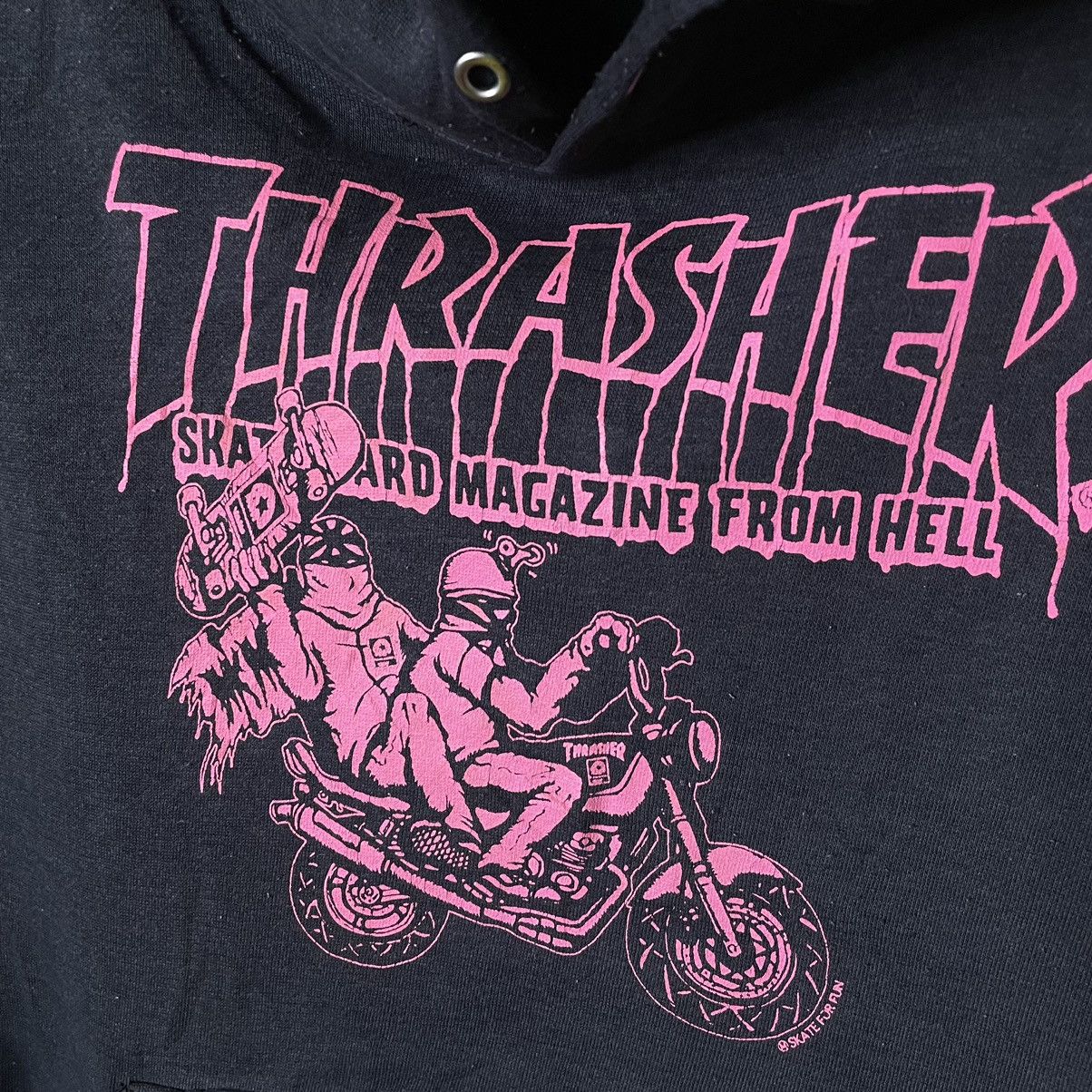 Thrasher × Vintage Vintage 2000s Thrasher Magical Mosh Fits Satanic Hoodie Size US S / EU 44-46 / 1 - 5 Thumbnail