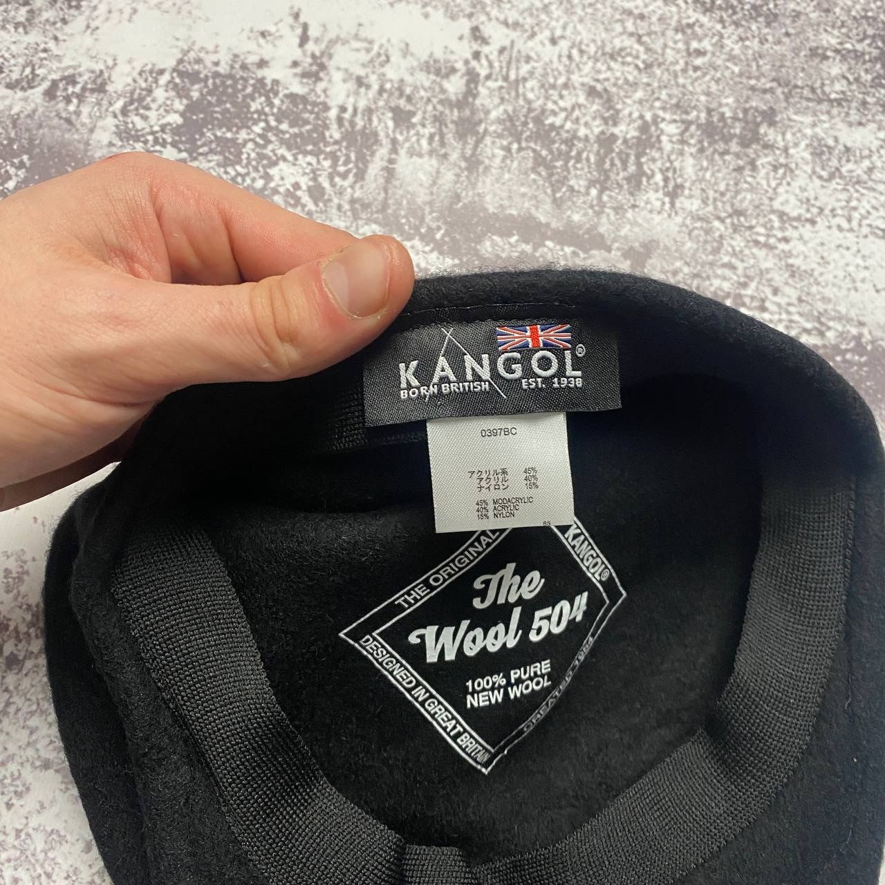 Kangol Kangol Vintage Wool 504 Black Beret Cap Kangaroo Logo Y2K Size ONE SIZE - 5 Thumbnail