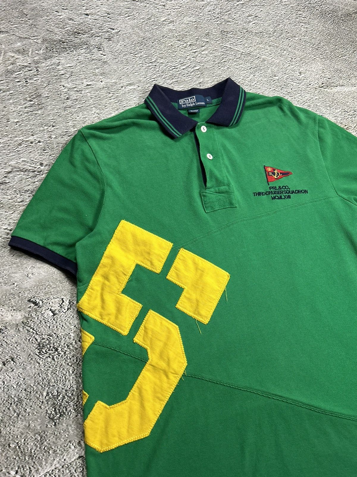 Polo Ralph Lauren × Ralph Lauren × Vintage Polo Ralph Lauren T-shirt green yellow chief Keef vintage 5 Size US L / EU 52-54 / 3 - 2 Thumbnail