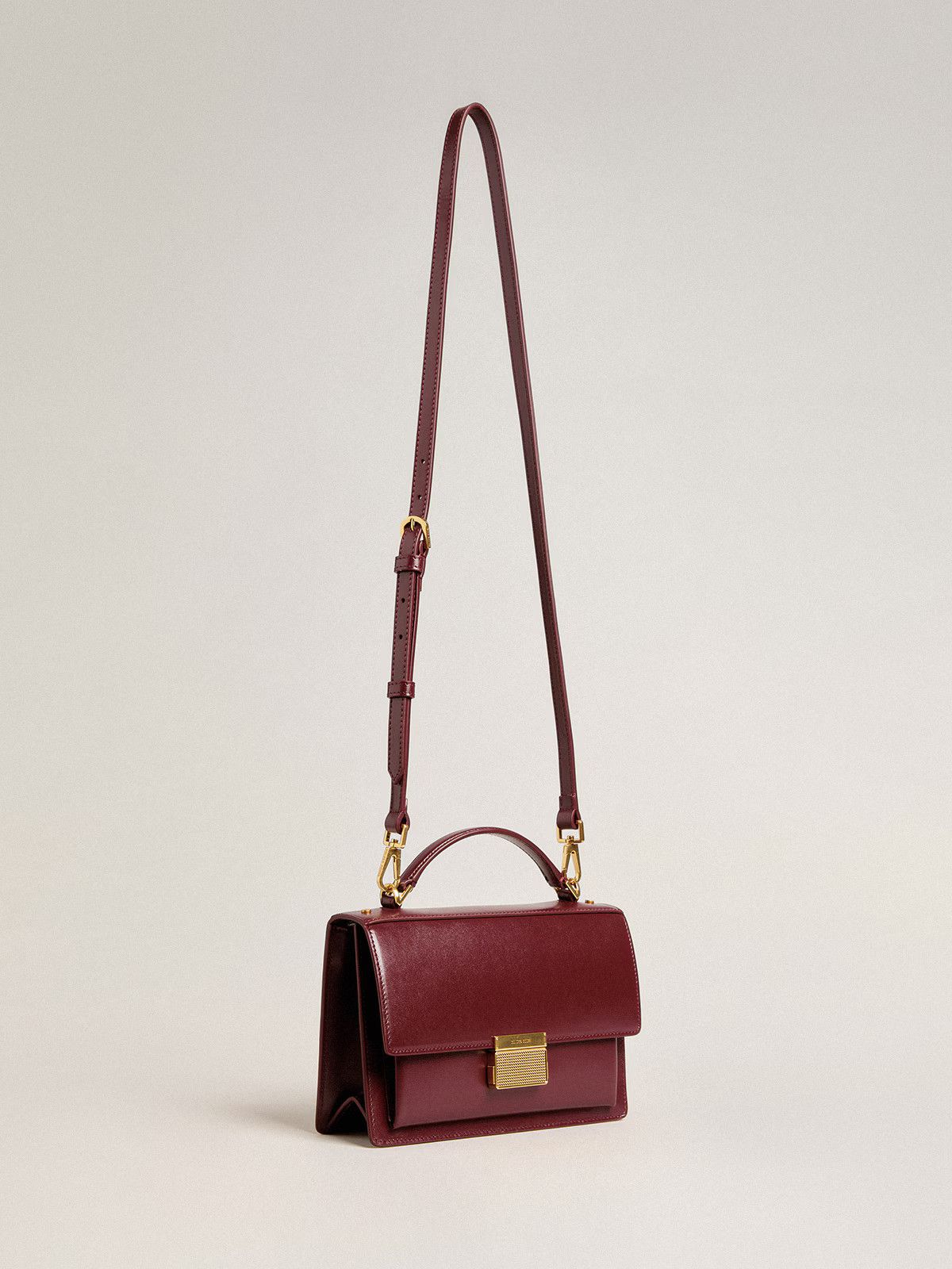 Golden Goose o1s22i1n1224 Size: OS / Venice Leather Handbag in Burgandy Size ONE SIZE - 5 Thumbnail