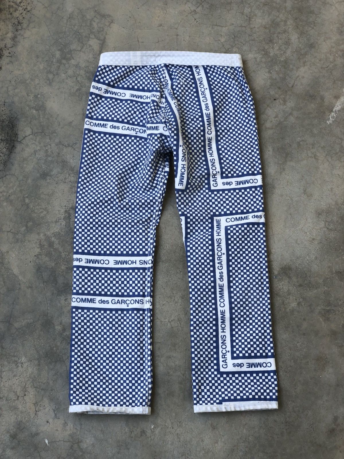 Comme des Garcons ADV2003 Comme Des Garcons Reversible Checkered Logo Denim Size US 34 / EU 50 - 1 Thumbnail