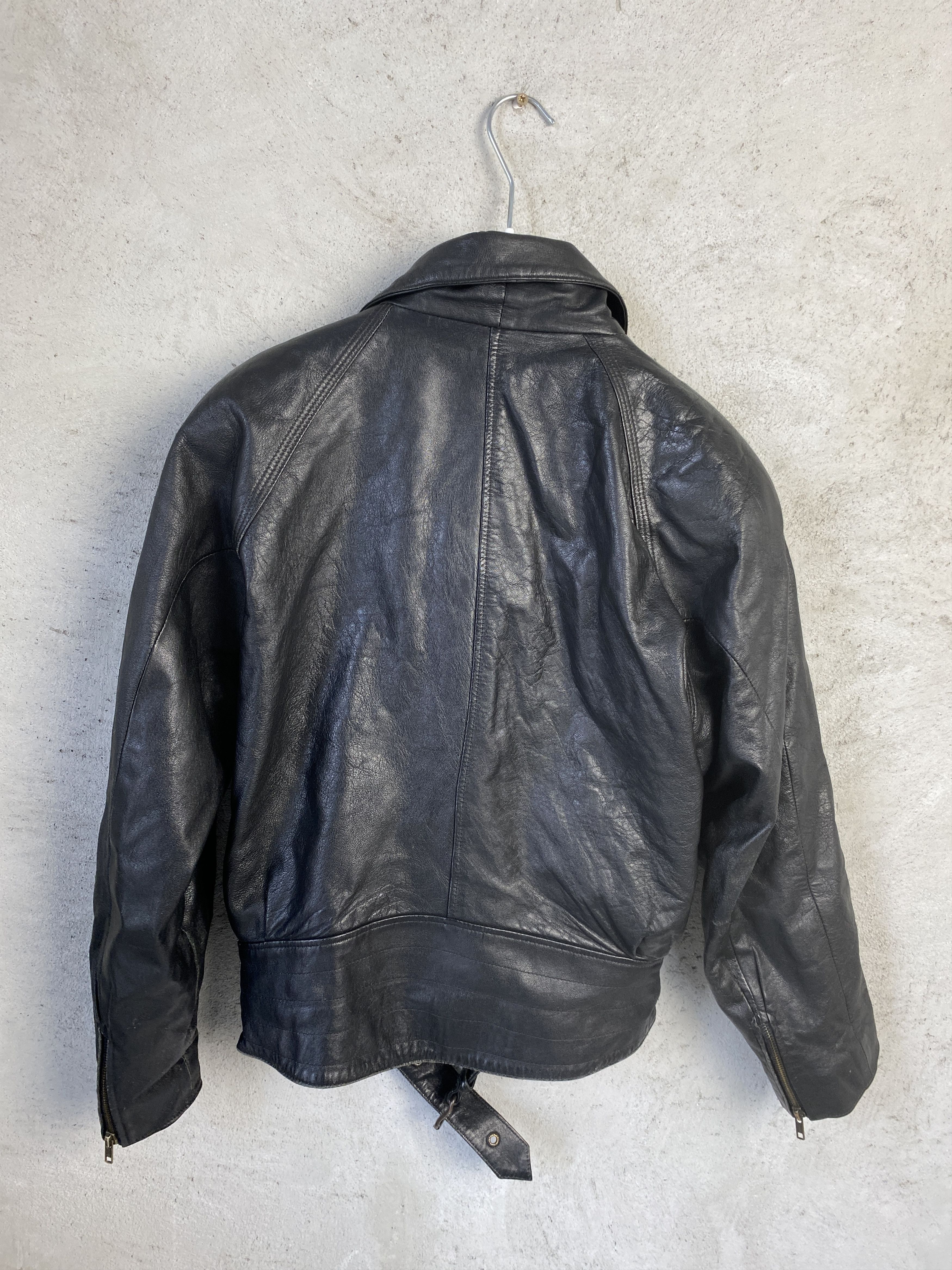 Genuine Leather Vintage real leather moto biket jacket avant garde Size US S / EU 44-46 / 1 - 4 Thumbnail