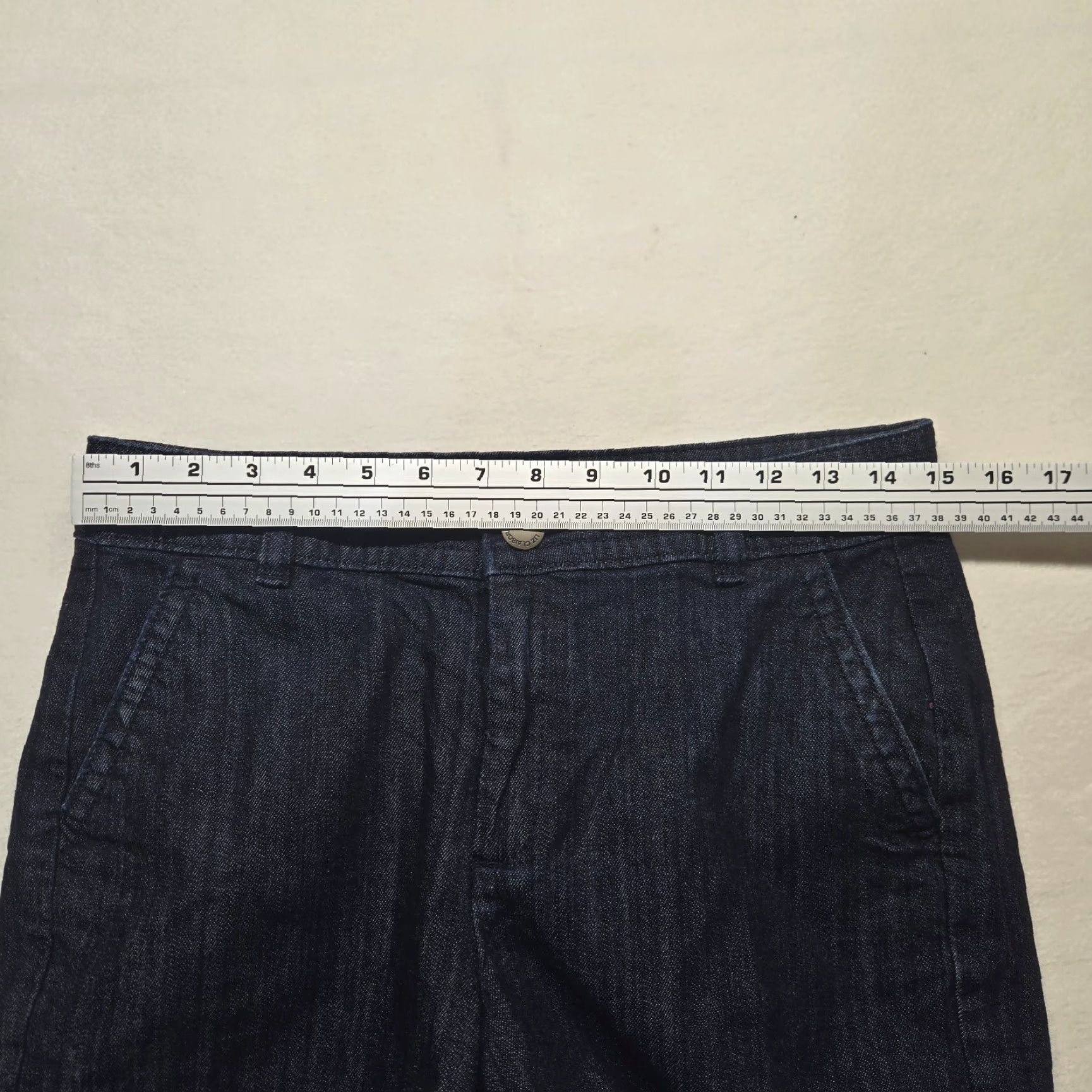 Liz Claiborne Liz Claiborne Denim Jean Shorts Adult Women's Size 4 Blue Dark Denim Chino Pants 90s? Size 27" / US 4 / IT 40 - 3 Thumbnail