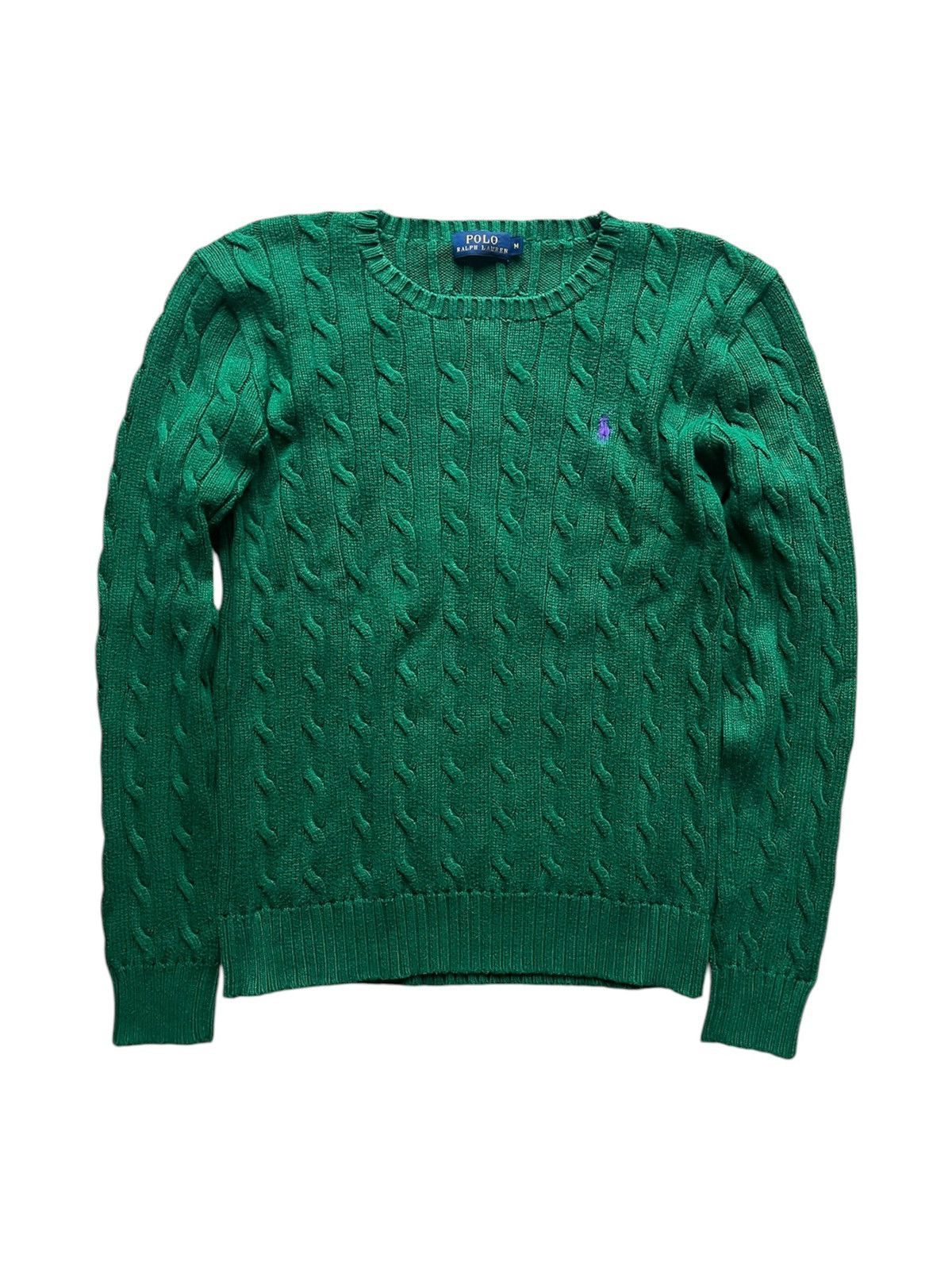 Polo Ralph Lauren Polo Ralph Lauren green cable knit oldmoney classy luxury Size M / US 6-8 / IT 42-44 - 1 Thumbnail