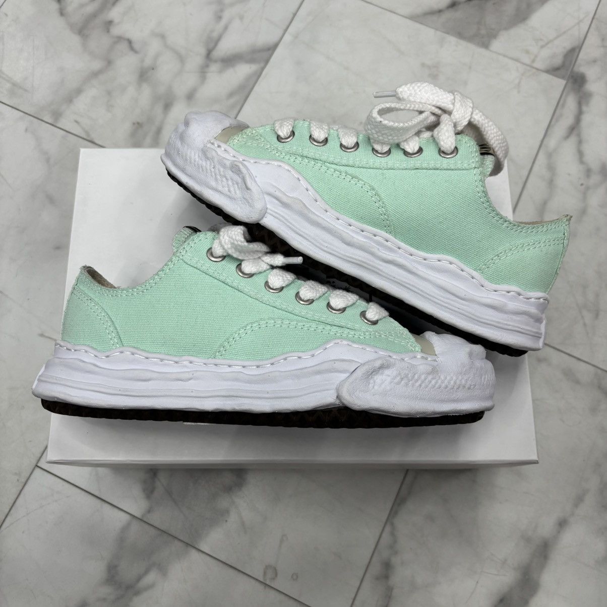 Maison MIHARA YASUHIRO Maison Mihara Teal Low Top Size US 7 / EU 40 - 4 Thumbnail