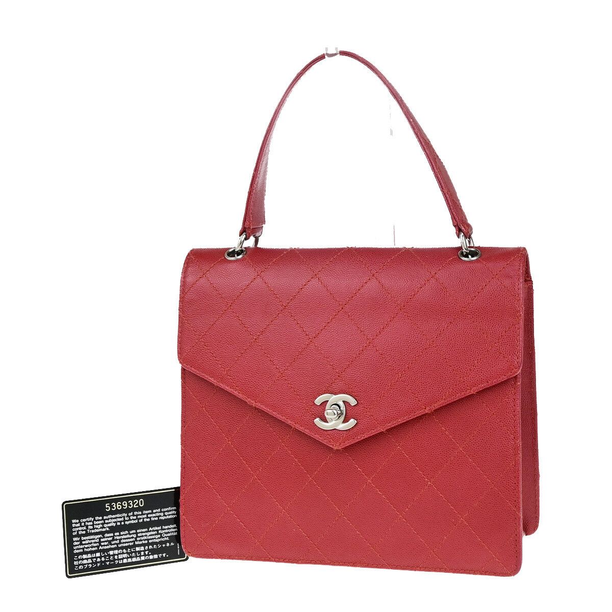 Chanel Chanel Vintage CC Flap Top Handle Calfskin Leather Size ONE SIZE - 1 Thumbnail