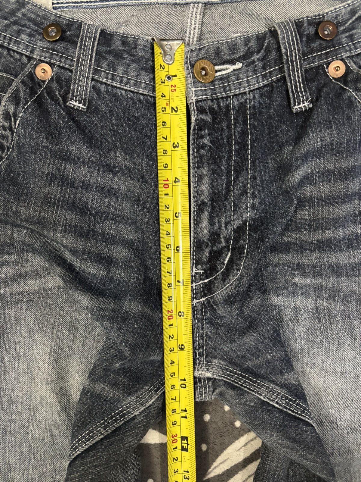 Japanese Brand Y2K Free Gate United Work Buckle Back Baggy Carpenter Jeans Size US 32 / EU 48 - 14 Thumbnail