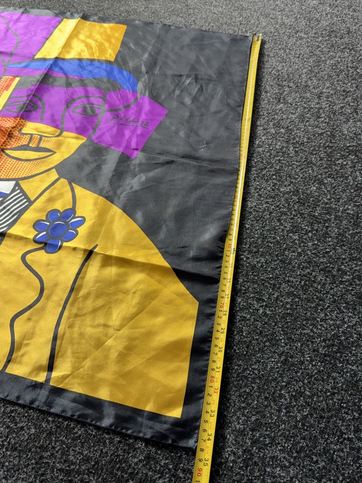 Vintage Vintage 90s Picasso Scarf Art silk Size ONE SIZE - 12 Thumbnail