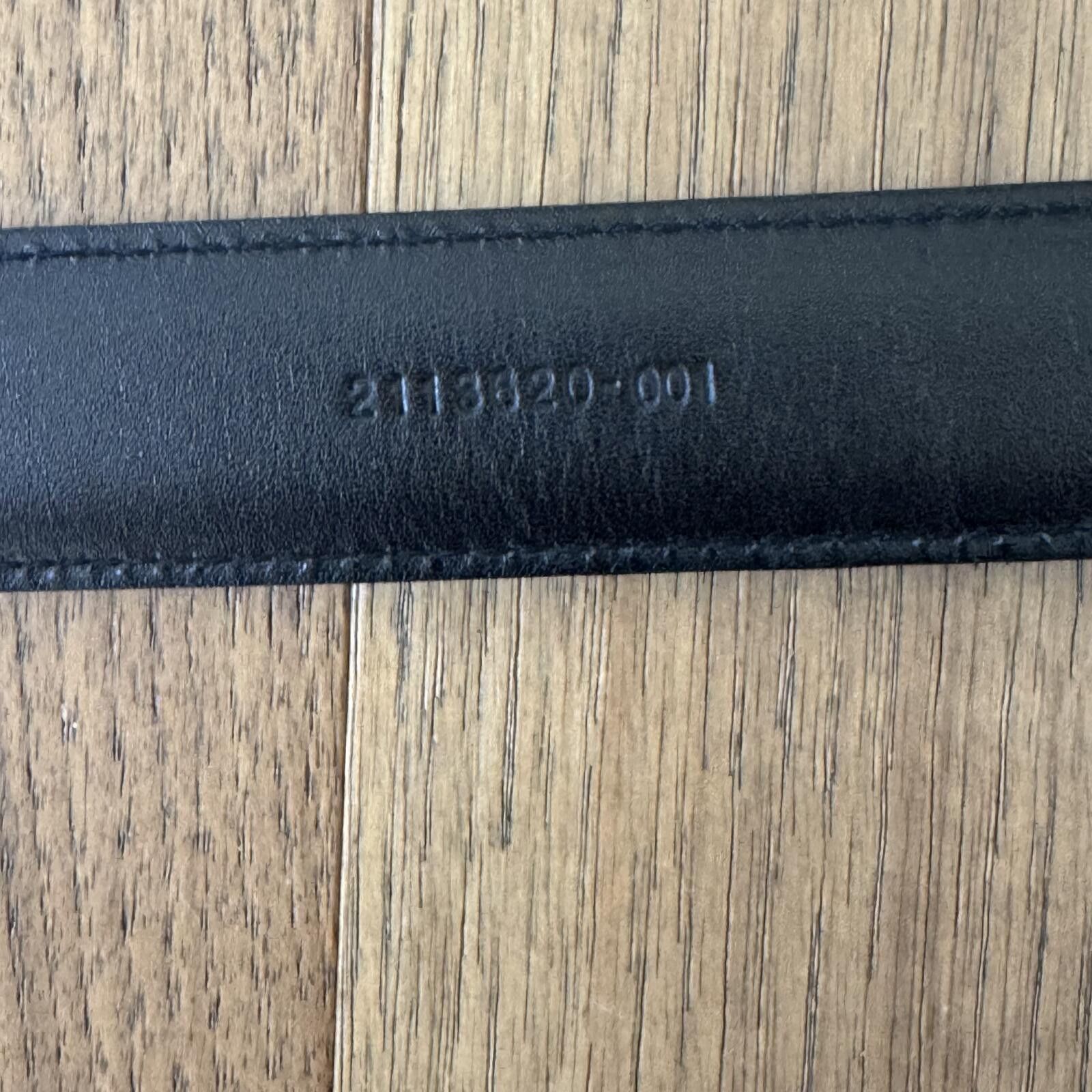 Polo Ralph Lauren Polo Ralph Lauren Black Leather Belt with Silver Buckle-40 Size ONE SIZE - 5 Thumbnail