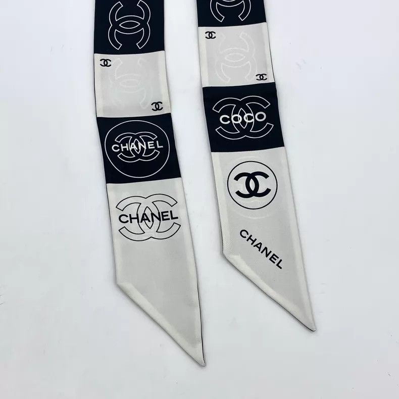 Chanel Chanel Black and white color-block double C printed mulber Size ONE SIZE - 5 Thumbnail