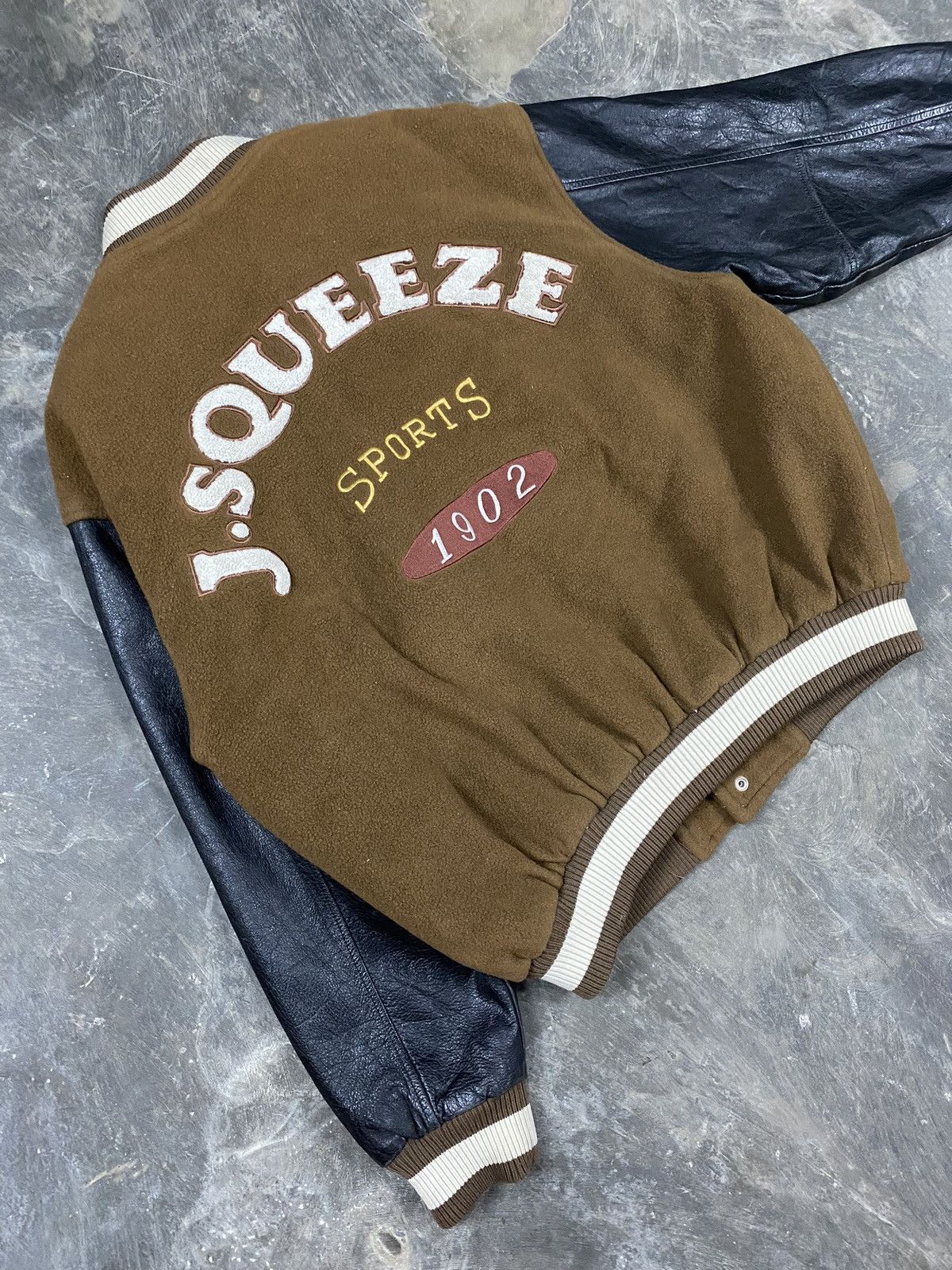 J. Press Varsity J.PRESS Leather Jacket Size US XL / EU 56 / 4 - 7 Thumbnail