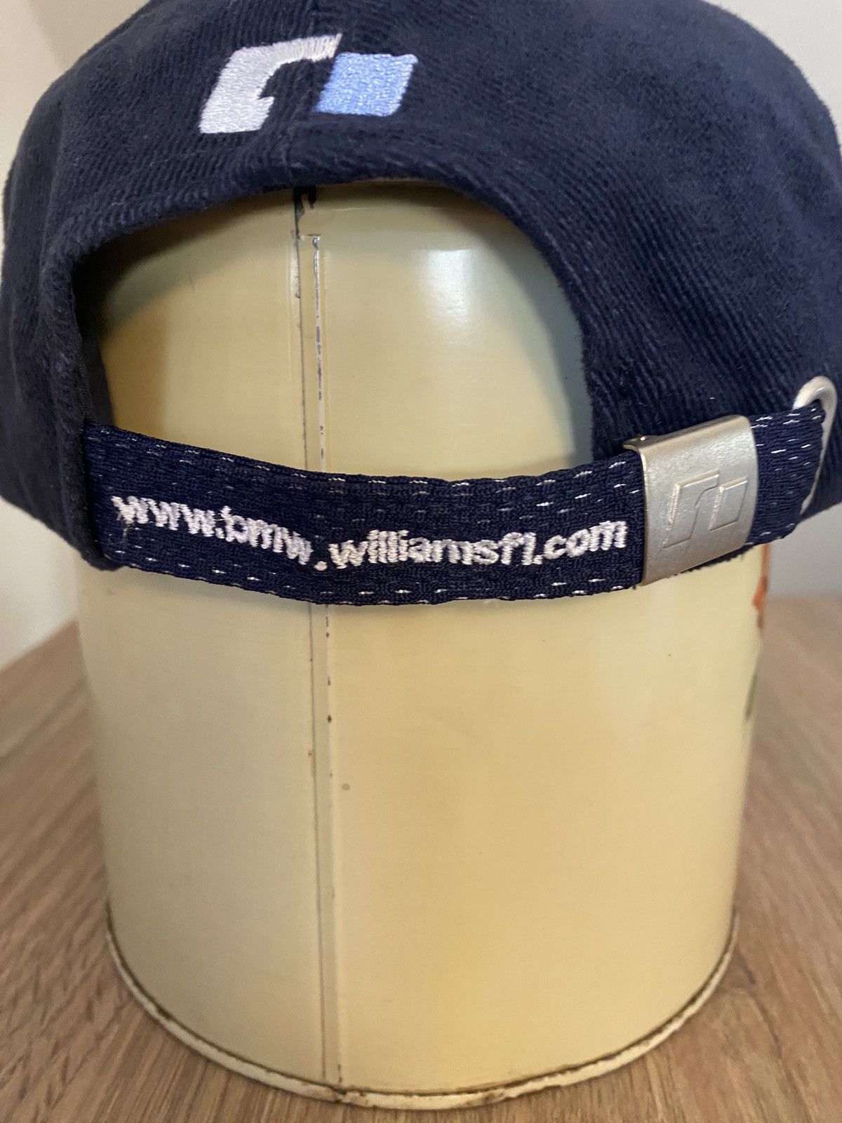 BMW Vintage 2001 Y2K BMW Williams F1 Team Navy Strapback Hat Cap Size ONE SIZE - 8 Thumbnail
