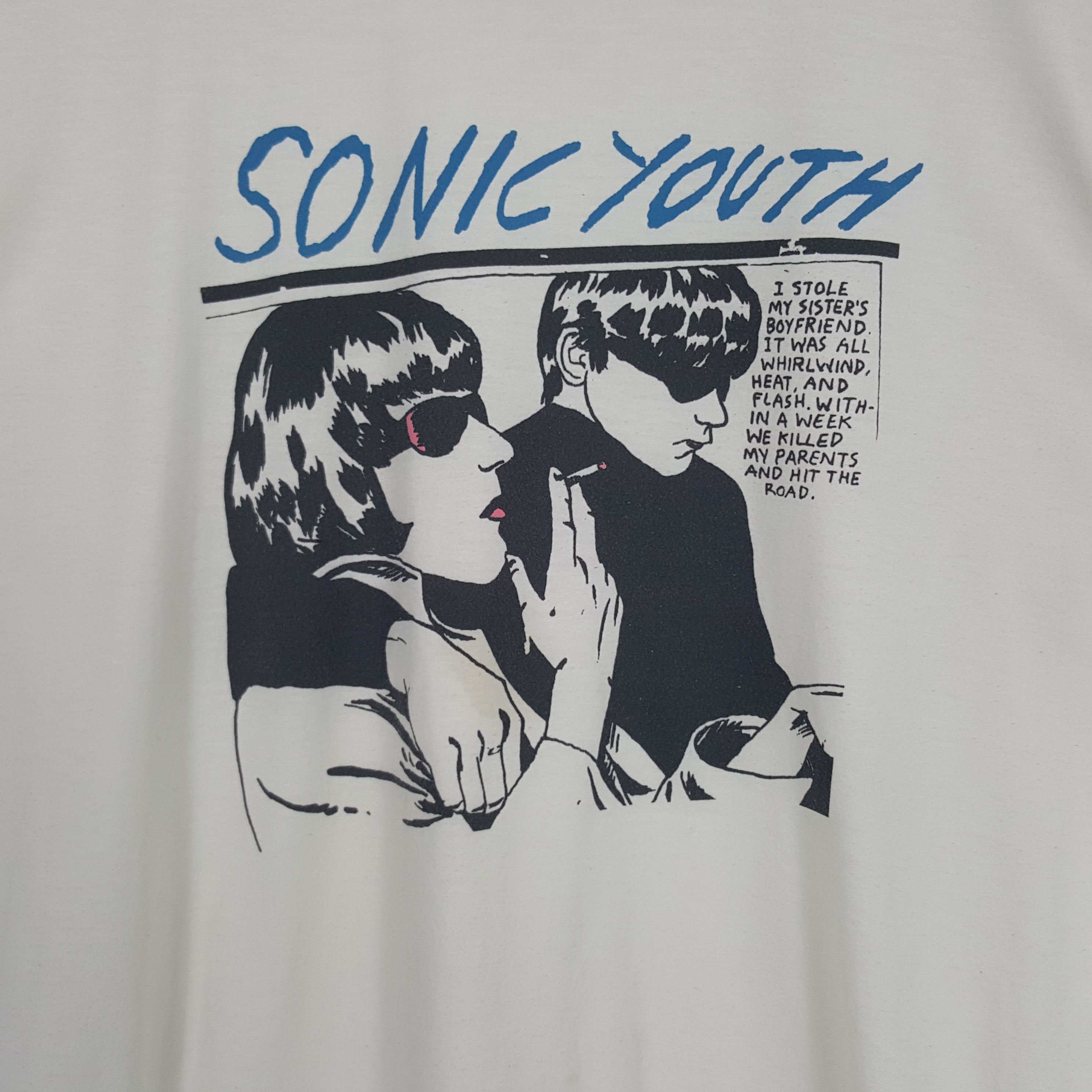 Band Tees × Vintage Vintage Sonic Youth American Rock Band Tshirt Size US M / EU 48-50 / 2 - 2 Thumbnail