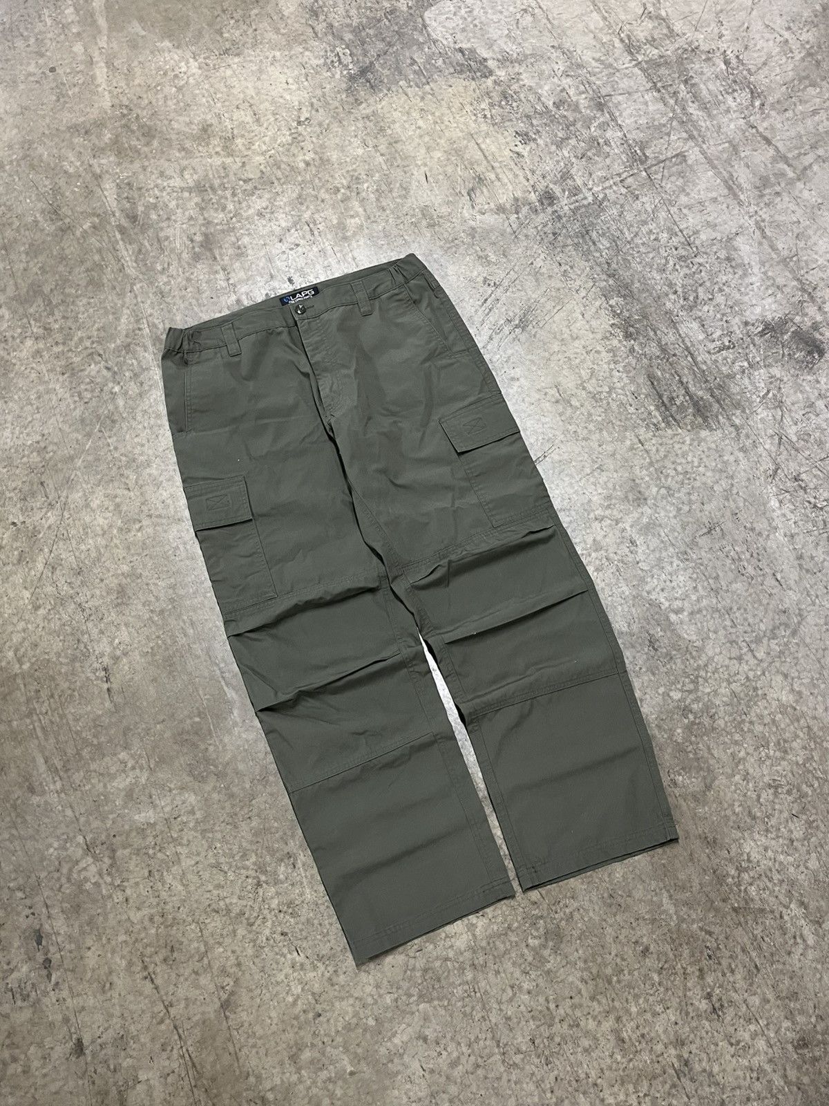 Vintage Cargo baggy fit earth tone green pants skater hype rare Size US 36 / EU 52 - 1 Thumbnail