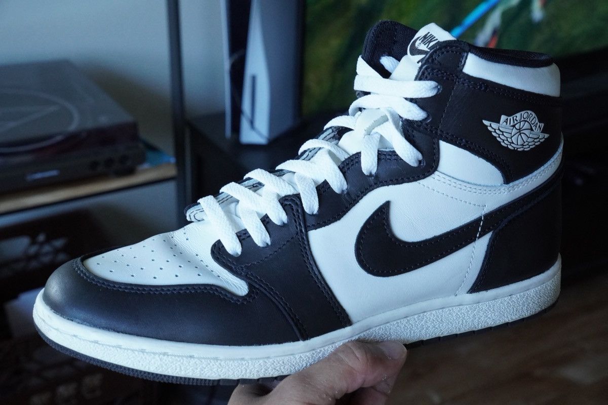 Jordan Brand Jordan 1 Retro 85 Black and White Size US 10 / EU 43 - 1 Thumbnail