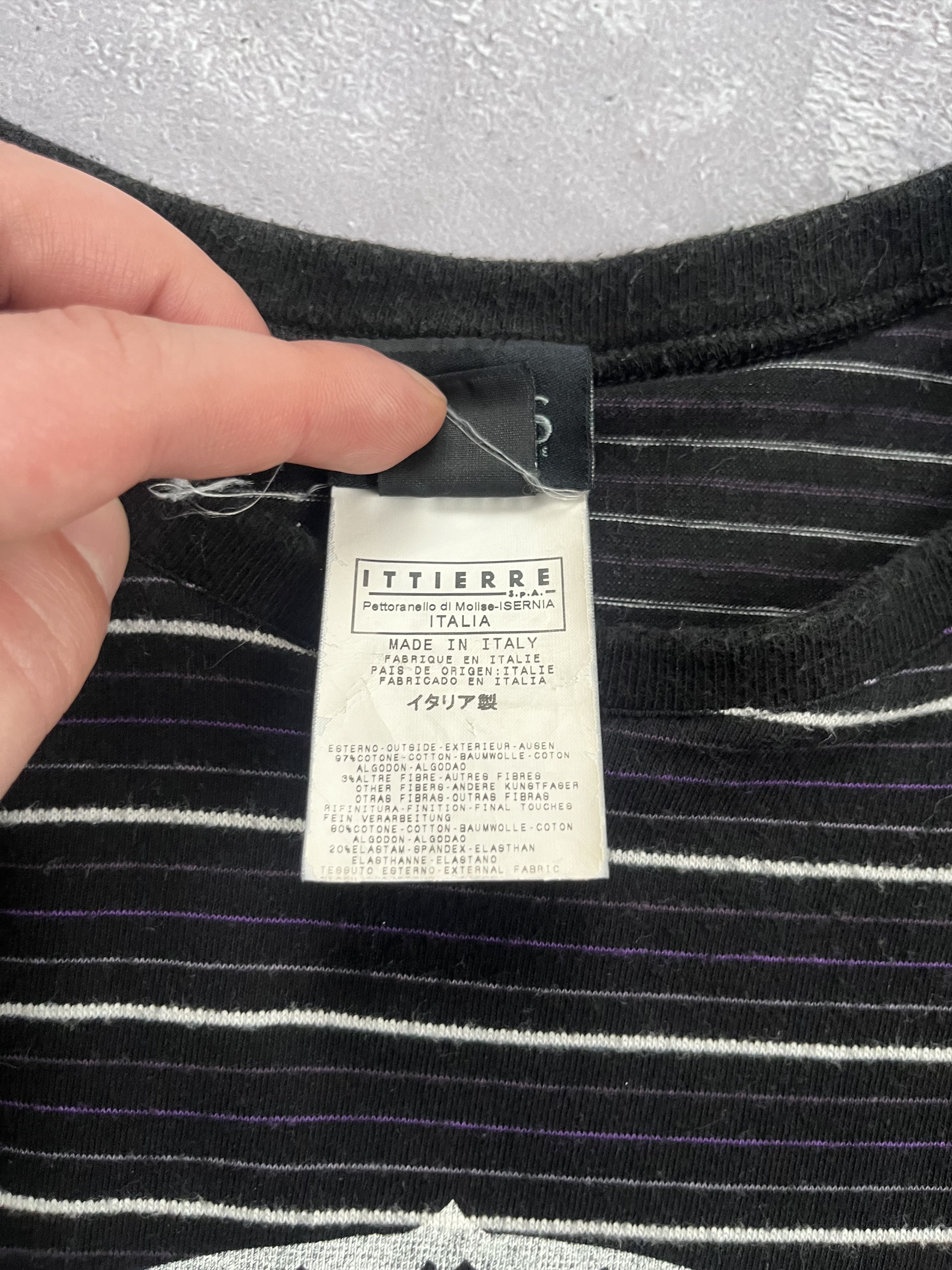 Versus Versace Versus Versace Long Sleeve Tee Lion Logo Striped Y2K Size US S / EU 44-46 / 1 - 6 Thumbnail