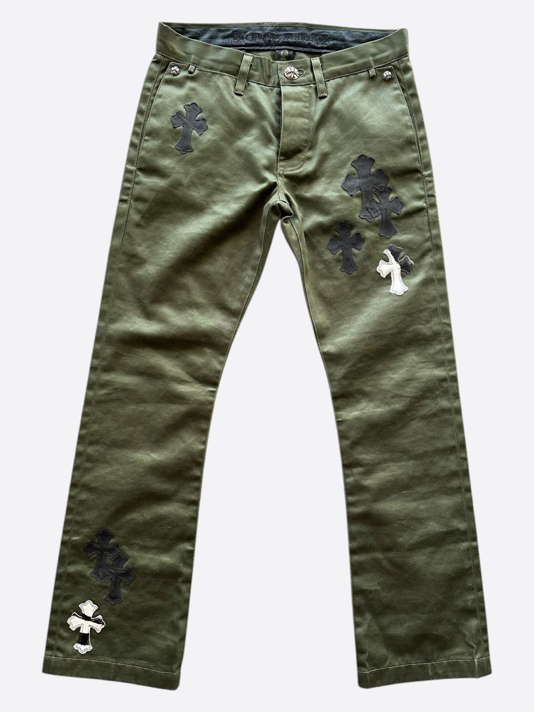 chrome-hearts-chrome-hearts-green-cross-patch-chino-pants-grailed