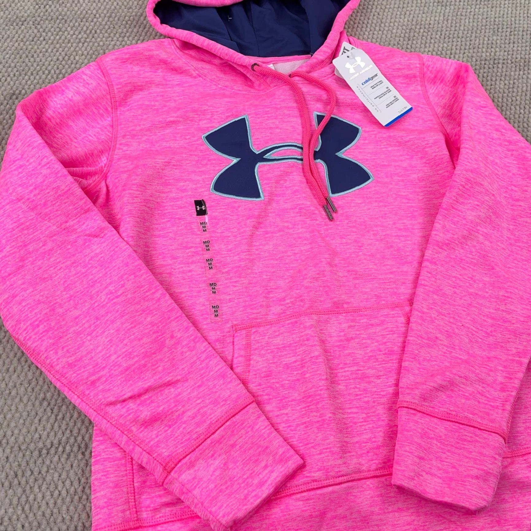 Under Armour Under Armour Hoodie Women M Pink Purple Sweatshirt Pullover Hooded Lightweight Moisture Wicking Pockets Logo Size M / US 6-8 / IT 42-44 - 6 Thumbnail