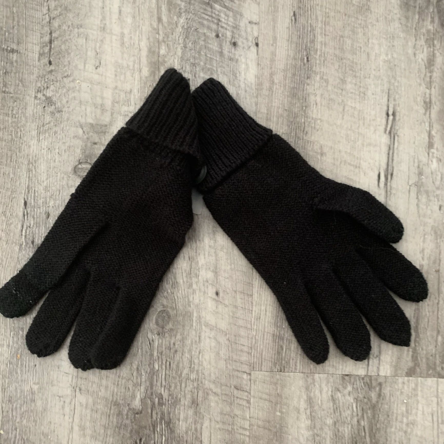 Steve Madden Steve Madden Gloves Womens One Size Black Zigzag EZ Tap Touchscreen NEW Macys Size ONE SIZE - 3 Thumbnail
