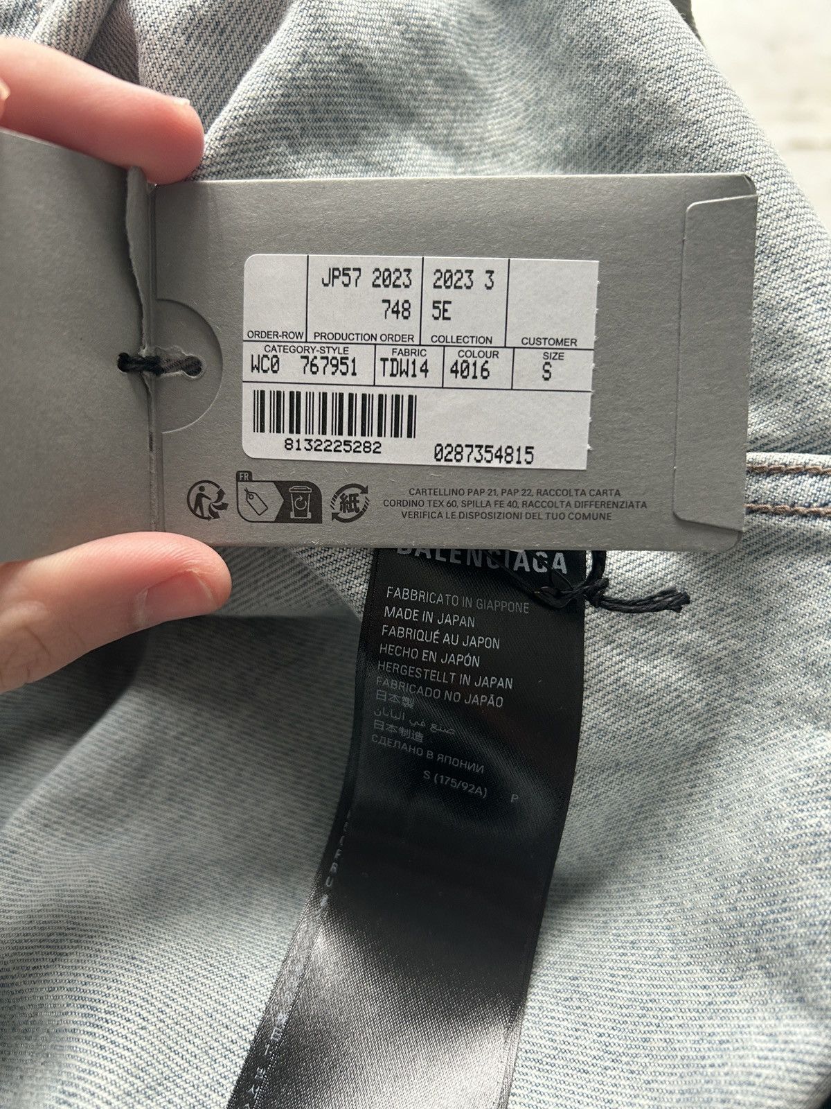 Balenciaga Balenciaga Backflip Logo Denim Jacket Size US S / EU 44-46 / 1 - 6 Thumbnail