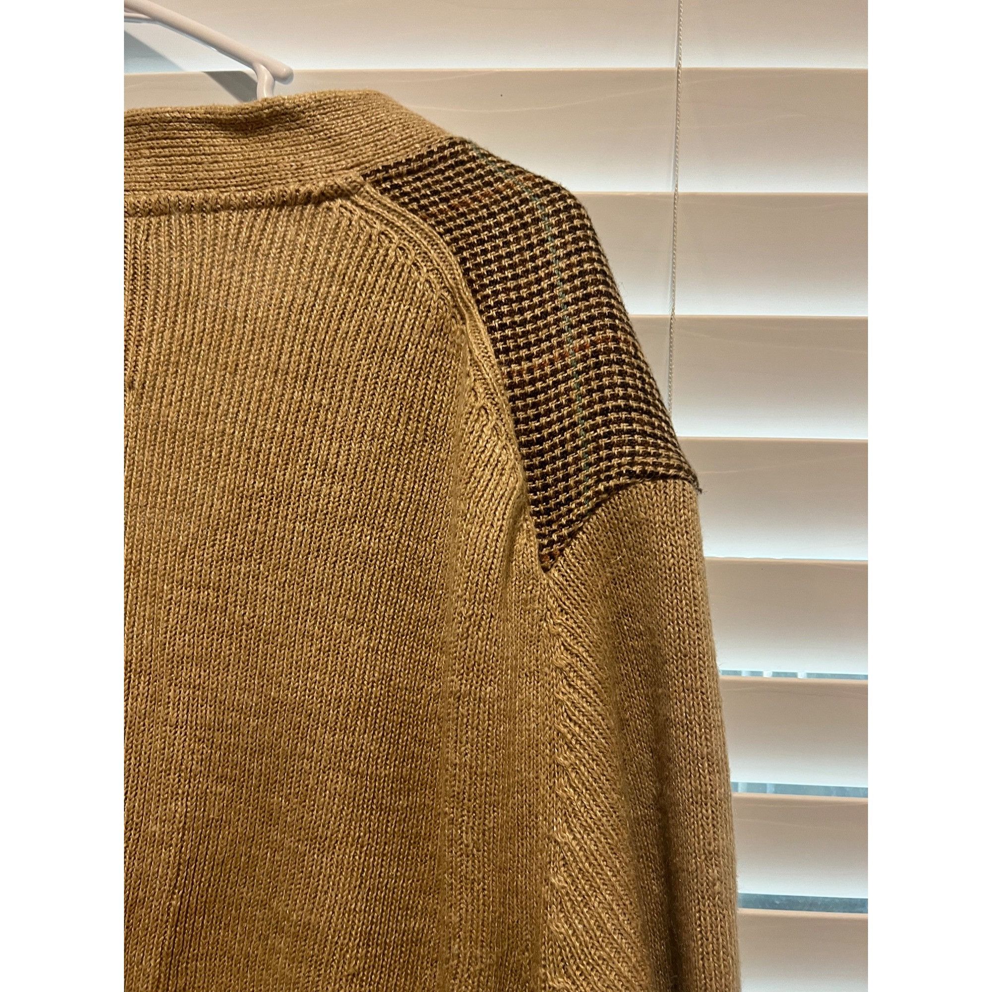 Ralph Lauren RALPH LAUREN MEN'S GLEN PLAID PANELED LINEN-SILK CARDIGAN - Size US L / EU 52-54 / 3 - 12 Thumbnail