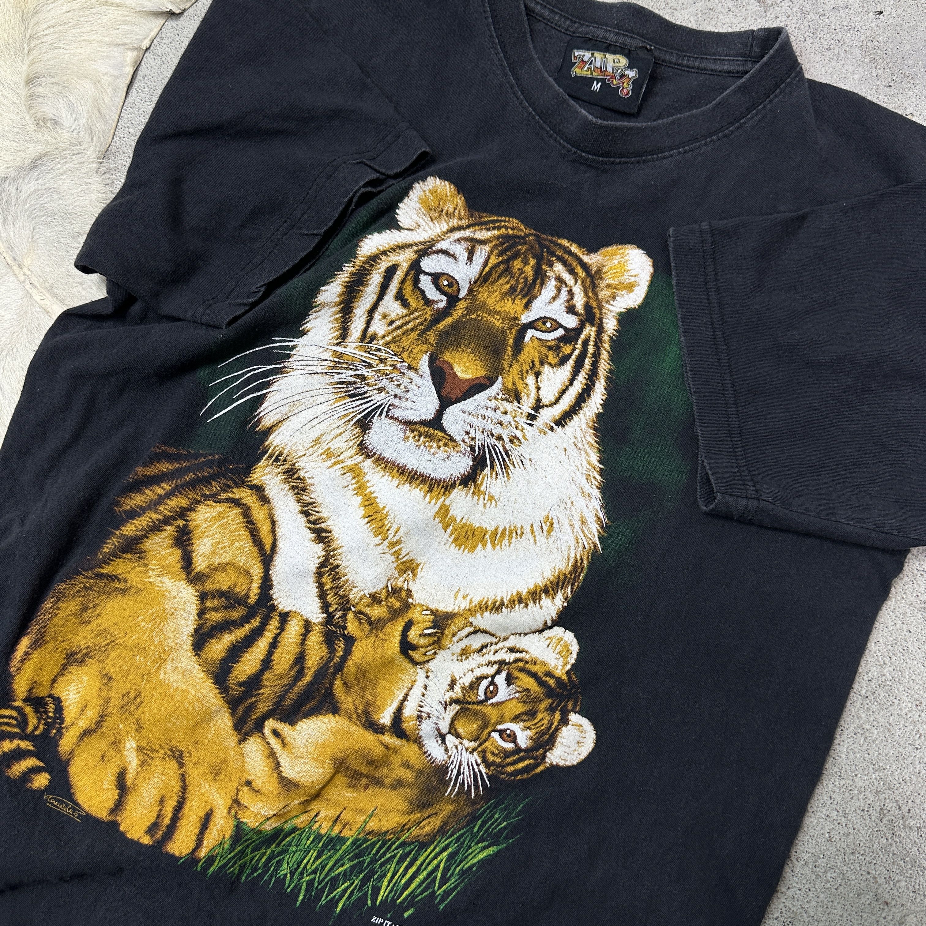 Vintage Vintage Streetwear Tiger Little Tiger Print T-shirt Y2K Size US M / EU 48-50 / 2 - 4 Thumbnail