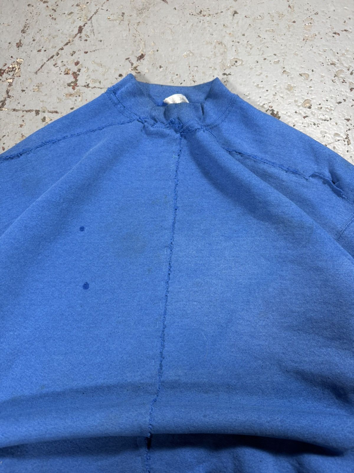 Other Insane Patched Restitched Distressed Blank Blue Crewneck Size US XL / EU 56 / 4 - 2 Thumbnail