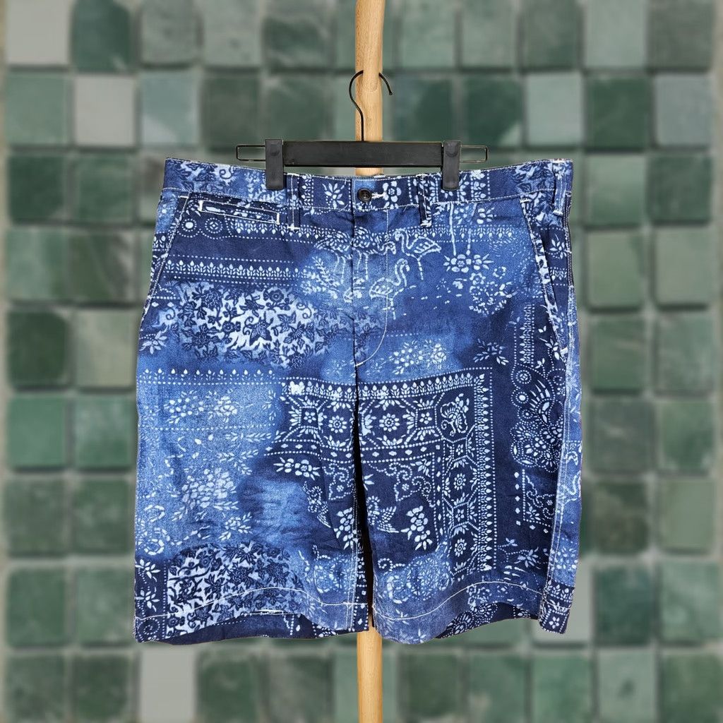 Polo Ralph Lauren VINTAGE POLO RALPH LAUREN NAVY BANDANA PATTERN SHORTS SZ 36 Mens Navy Bandana Pattern Short Pants 36 23in 36in Size US M / EU 48-50 / 2 - 1 Thumbnail