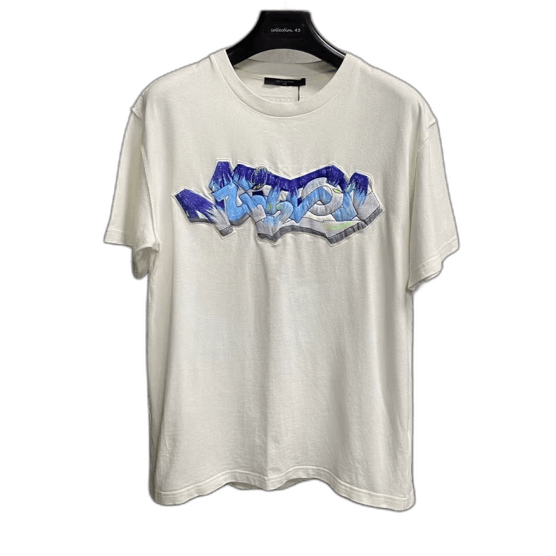 Louis Vuitton Louis Vuitton White Ice Cream Embroidered TShirt-2506 Size US L / EU 52-54 / 3 - 1 Thumbnail