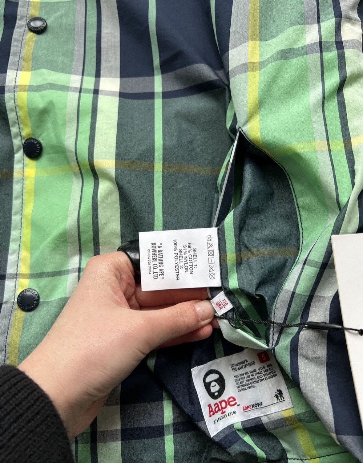 Aape Aape Plaid Reversible Coach Jacket Size US S / EU 44-46 / 1 - 18 Thumbnail