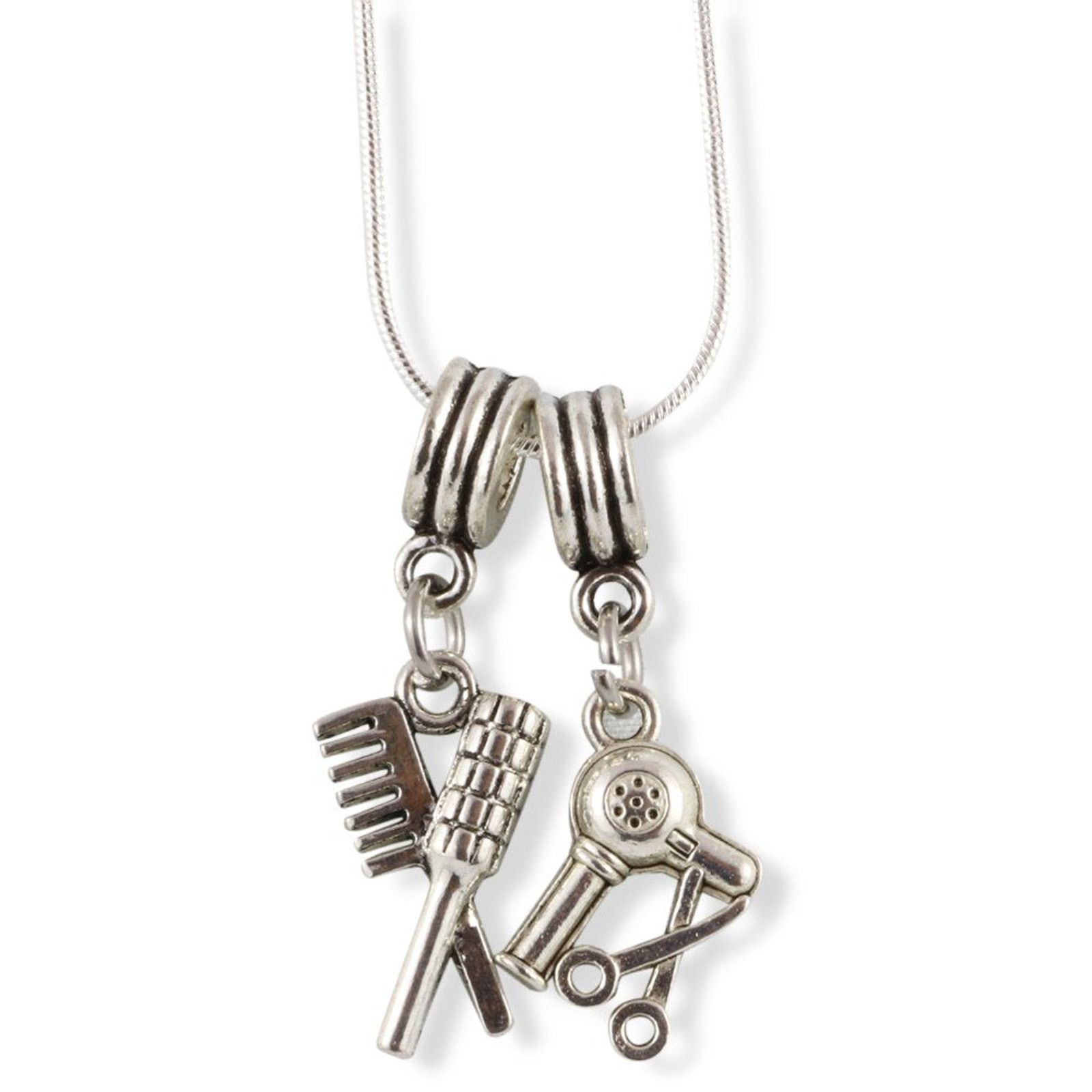 & Other Stories Hair Stylist Brush Comb Hair Dryer Snake Chain Necklace Size ONE SIZE - 1 Thumbnail