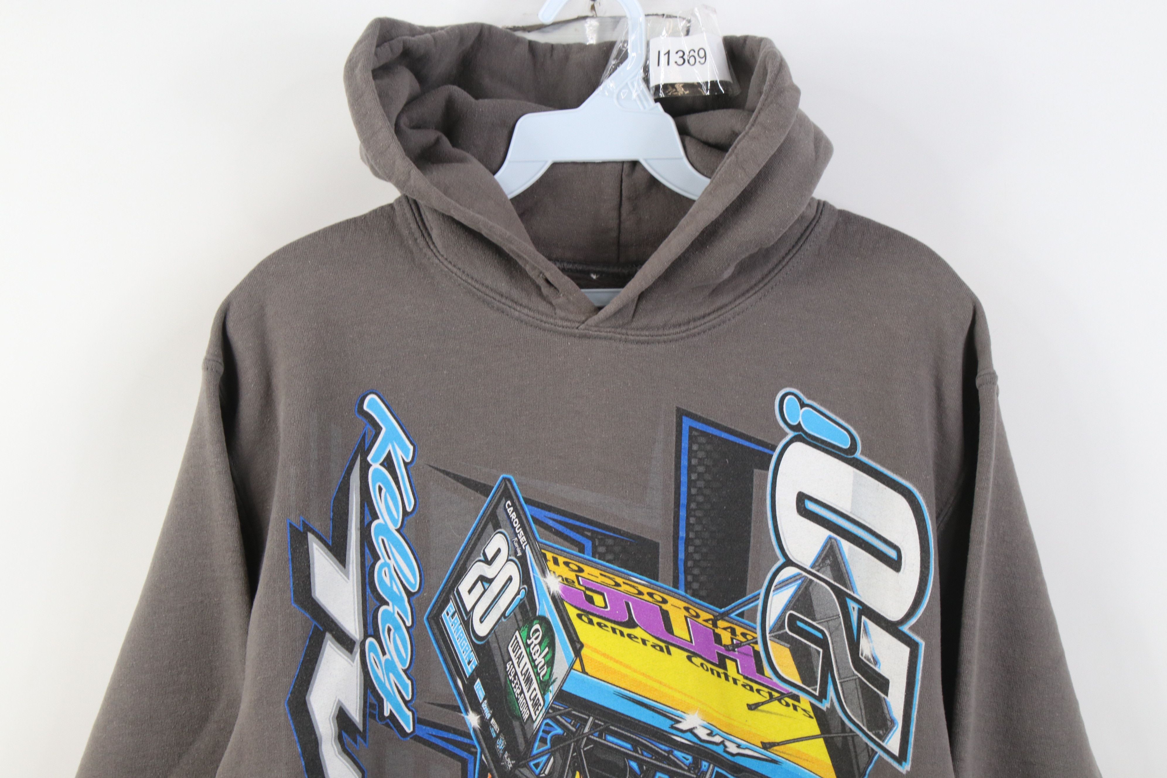 Vintage Y2K Streetwear Kelsey Ivy Racing Hoodie Sweatshirt Gray Size US S / EU 44-46 / 1 - 2 Thumbnail