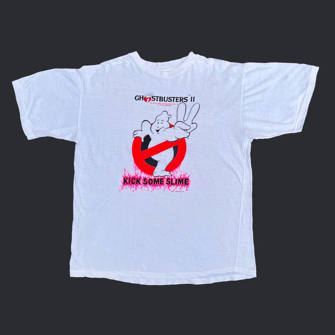Vintage Ghostbusters 2 1989 80s Vintage Columbia Promo Movie T-Shirt Size US XL / EU 56 / 4 - 1 Thumbnail