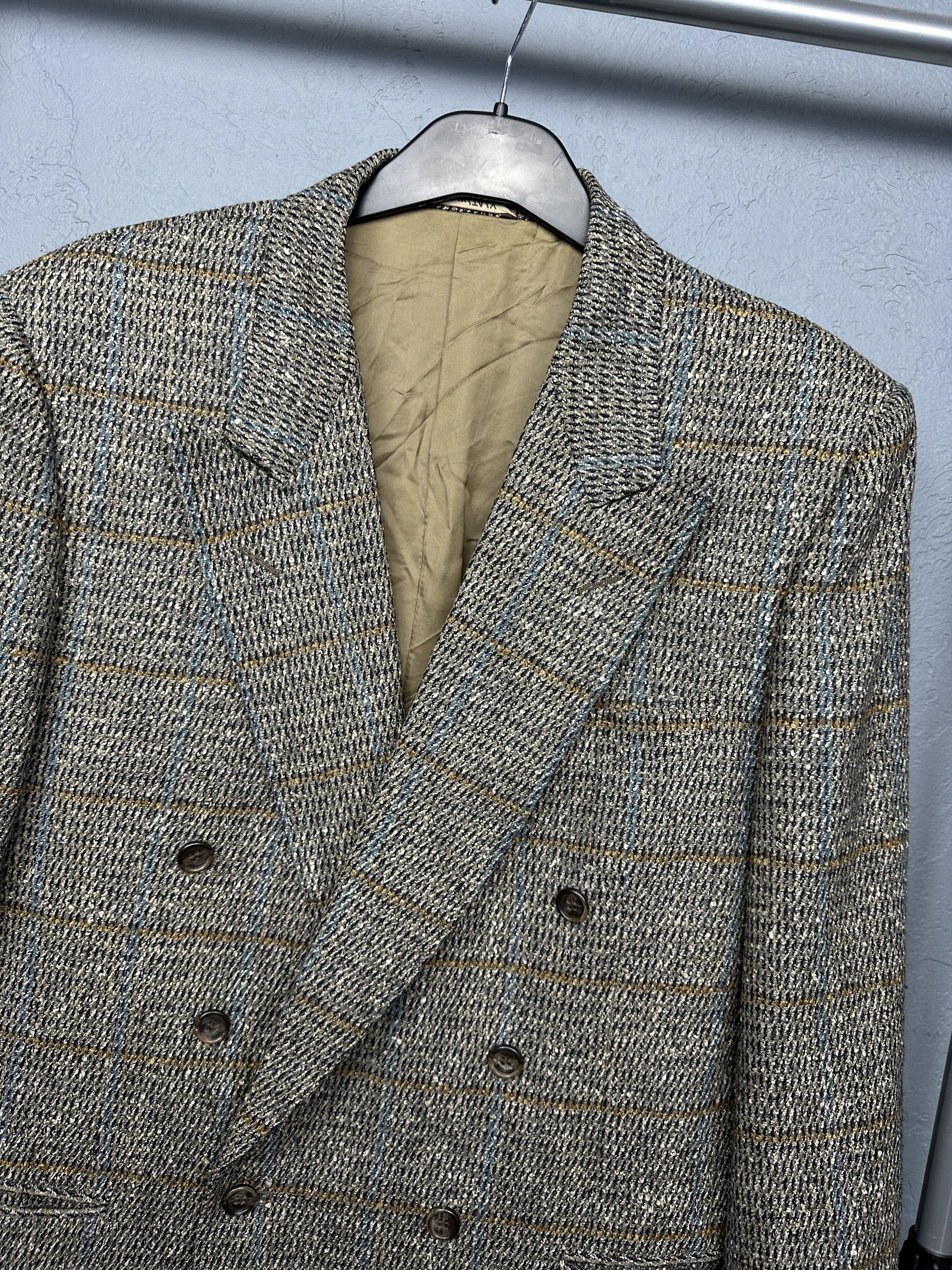 Canali Canali Vintage Double Breasted Wool Silk Blazer Jacket Size US L / EU 52-54 / 3 - 2 Thumbnail